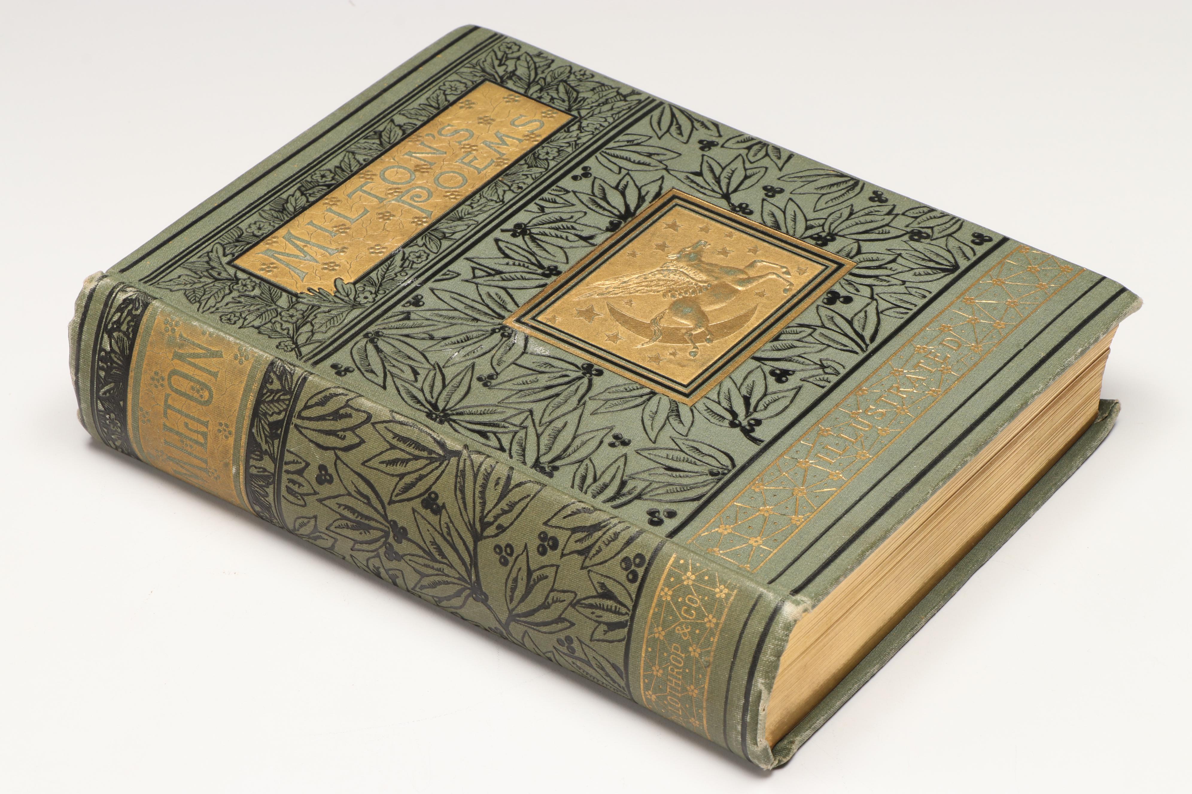 Illustrated Library Edition "Milton's Poems" by David Masson, 1880