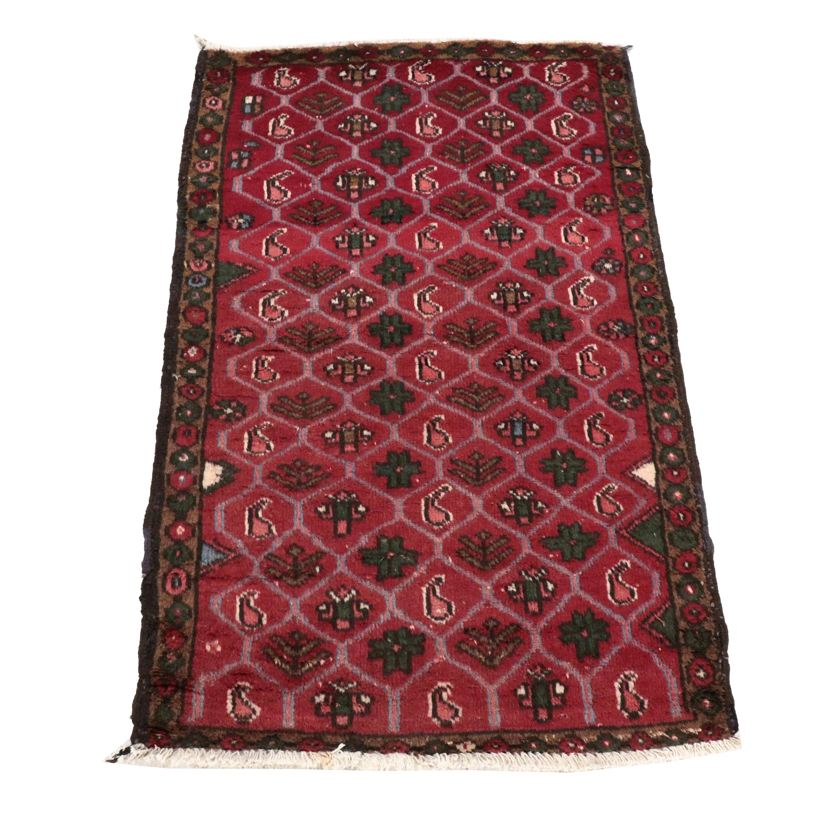 3'2 x 5'1 Hand-Knotted Persian Baluch Area Rug