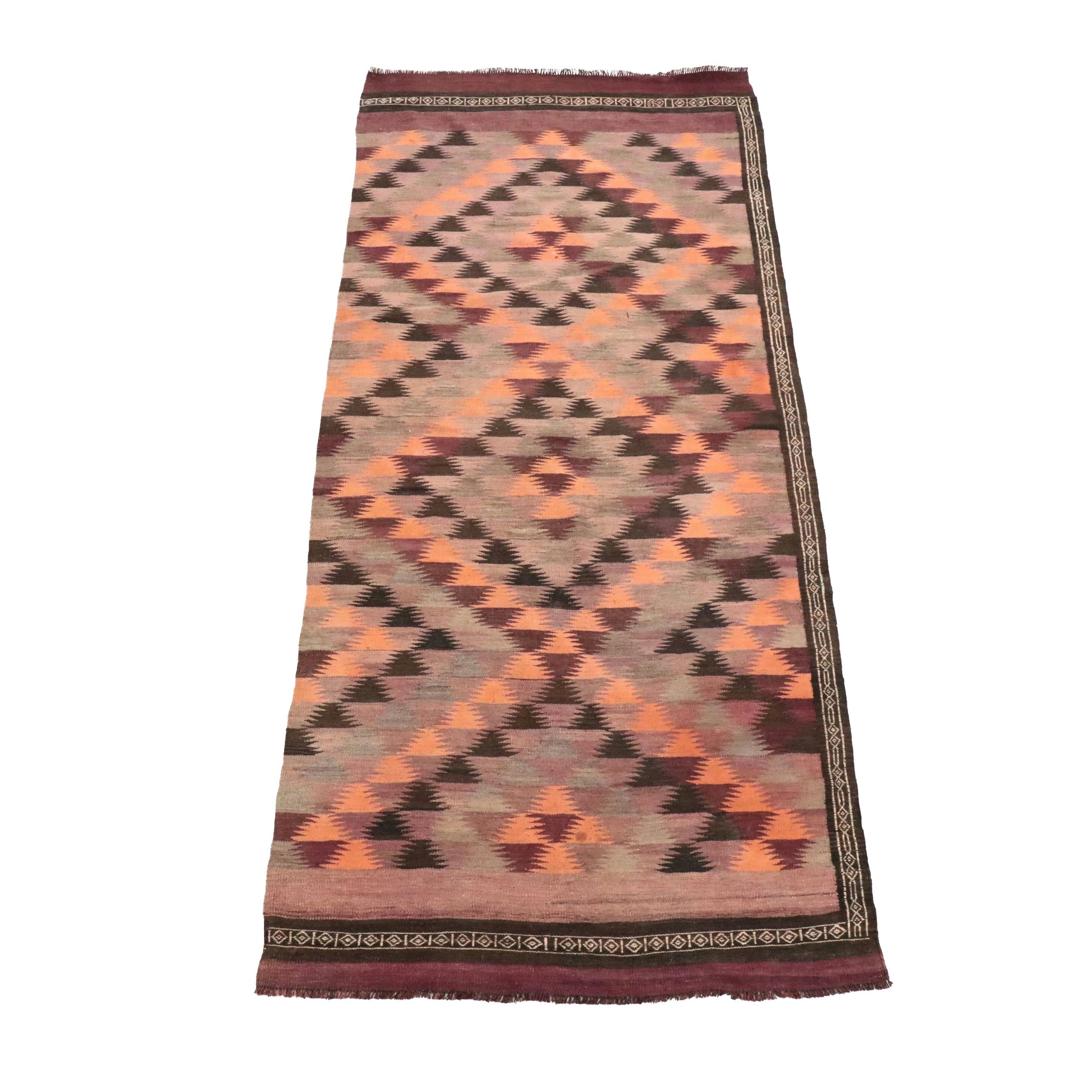 4'9 x 11'3 Handwoven Turkish Mut Cicim Area Rug