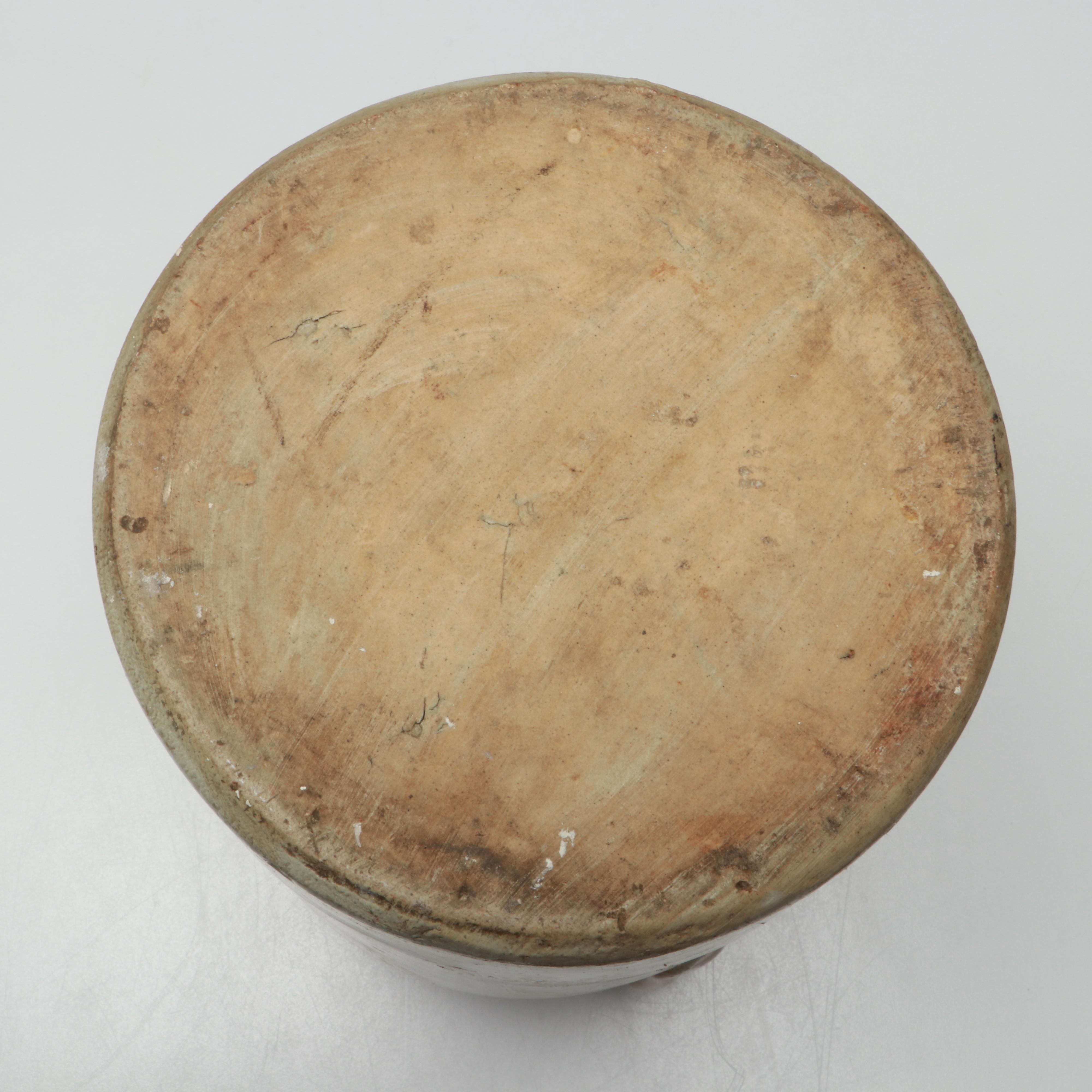 English Drip Glazed Stoneware Water Flagon, Early 20th Century