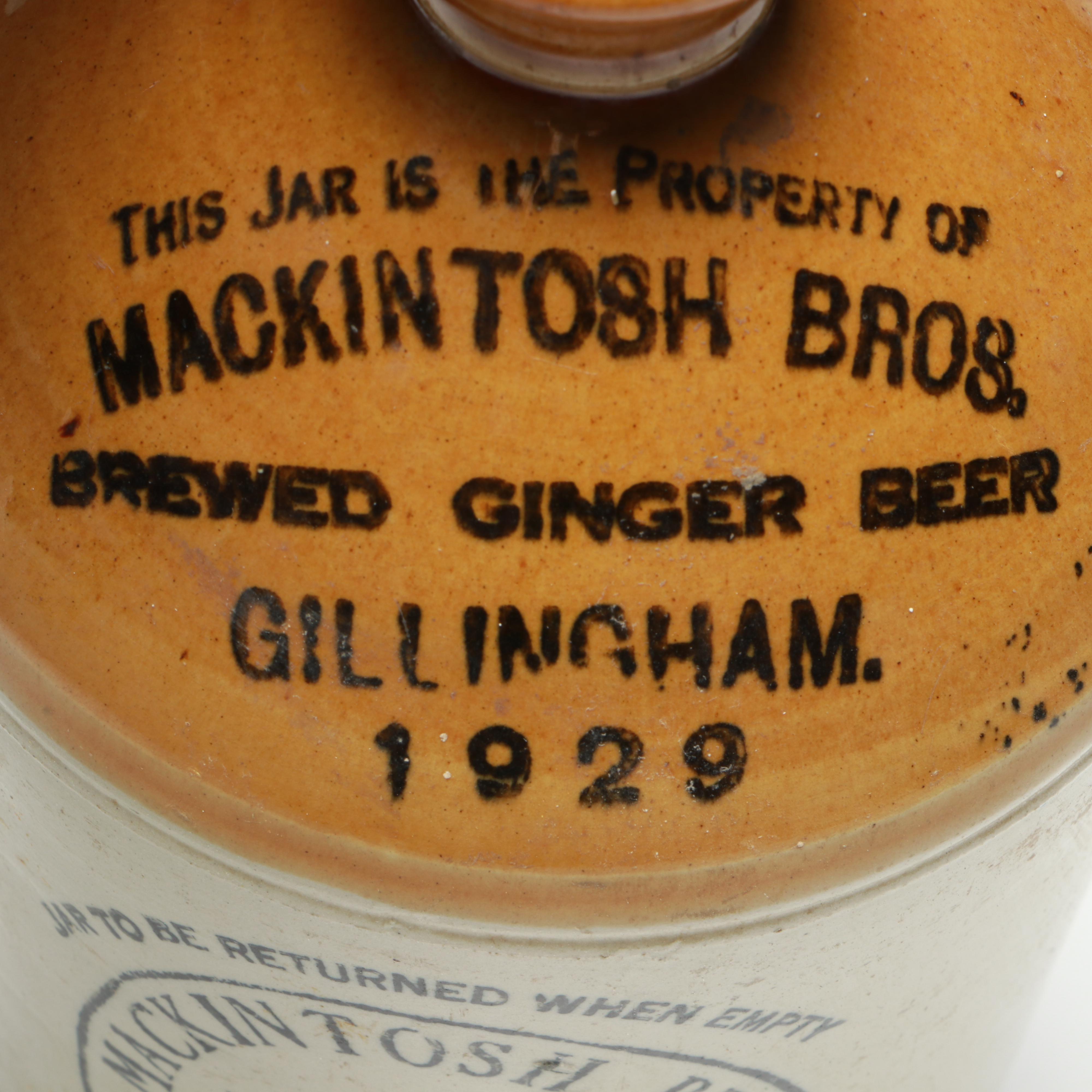 English Drip Glazed Stoneware Water Flagon, Early 20th Century