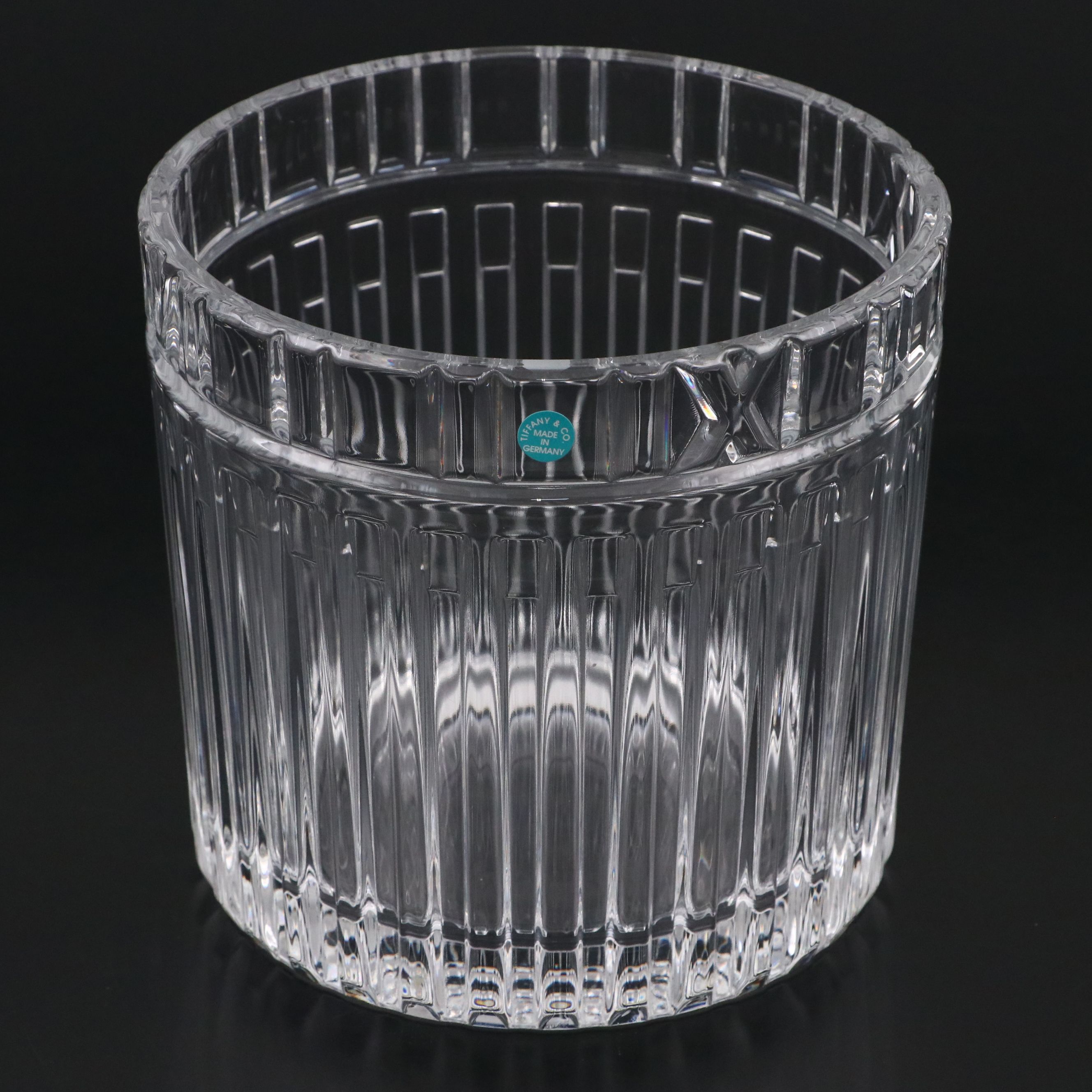 Tiffany & Co. "Atlas" Crystal Champagne Bucket