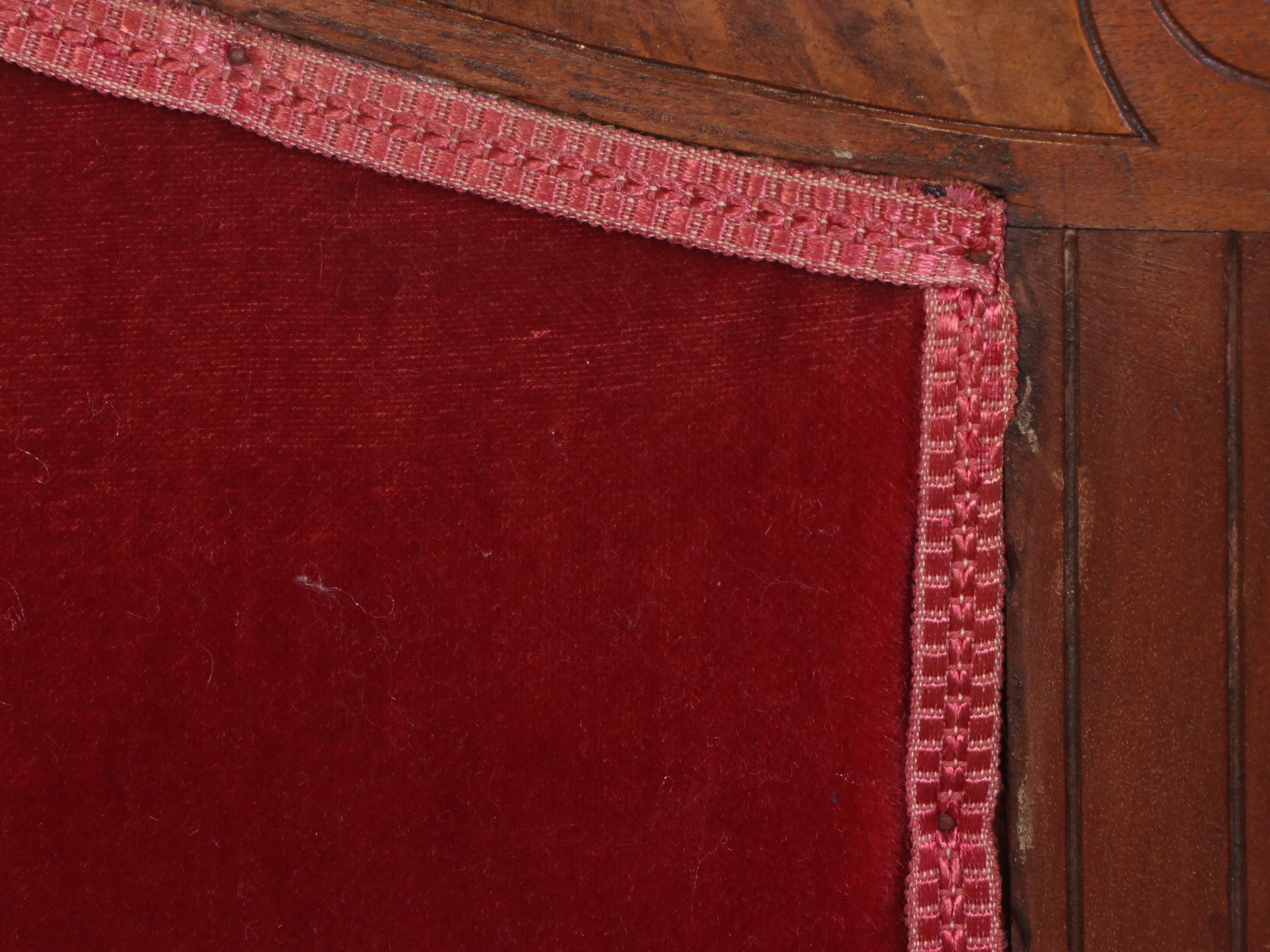 Victorian Eastlake Style Mohair Upholstered Carved Burl and Walnut Parlor Set