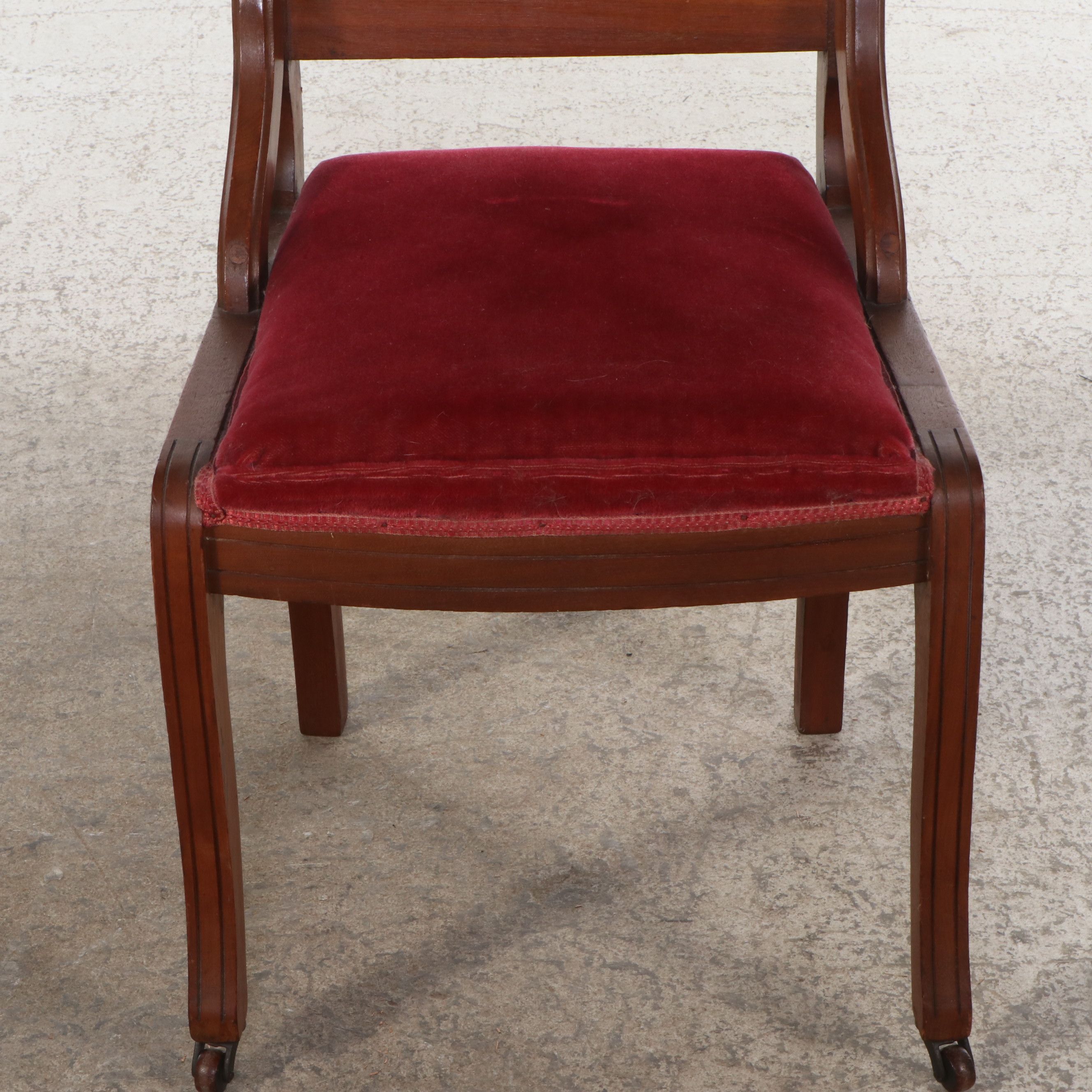 Victorian Eastlake Style Mohair Upholstered Carved Burl and Walnut Parlor Set