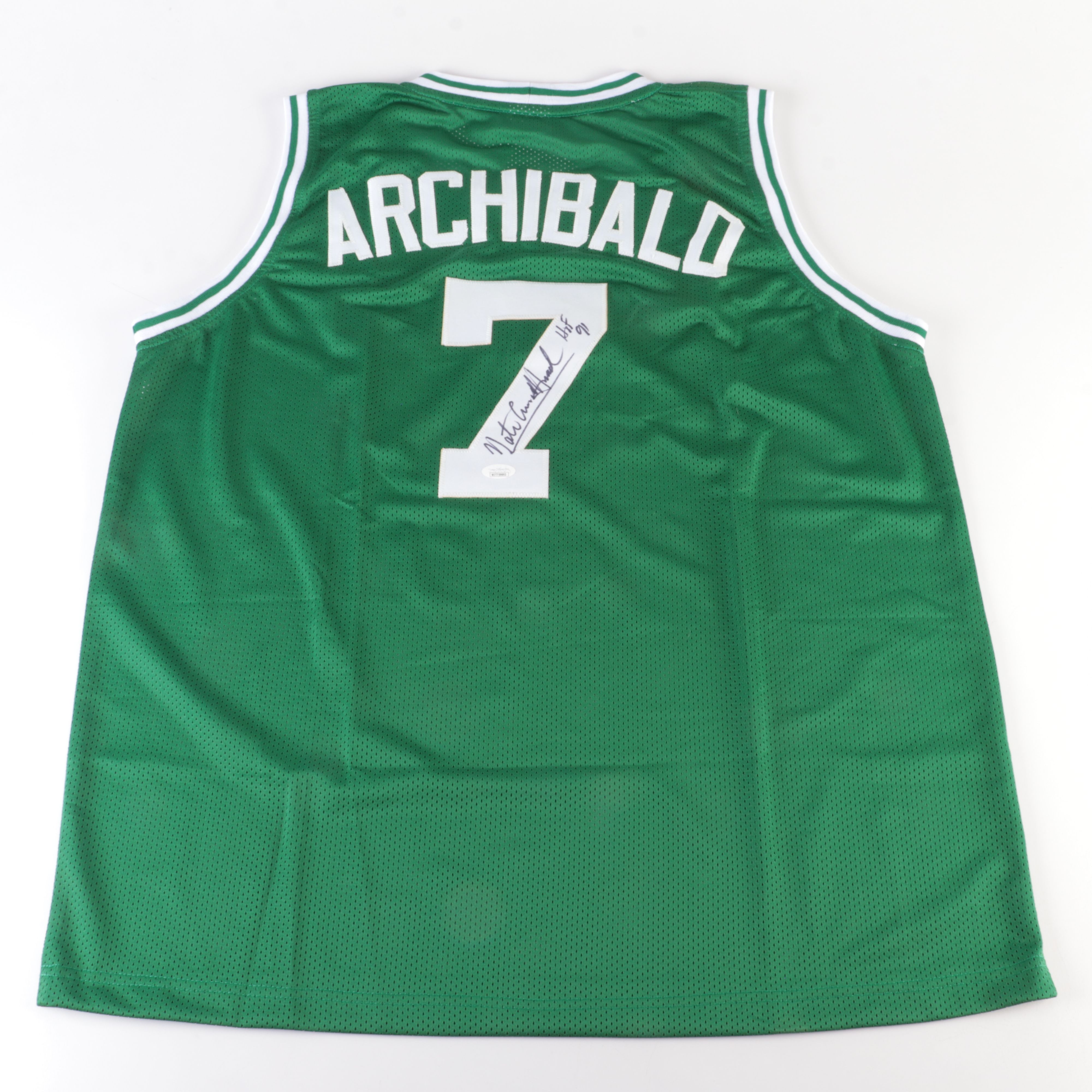 Nate Archibald "HOF 91" Signed Boston Celtics Basketball Jersey, JSA