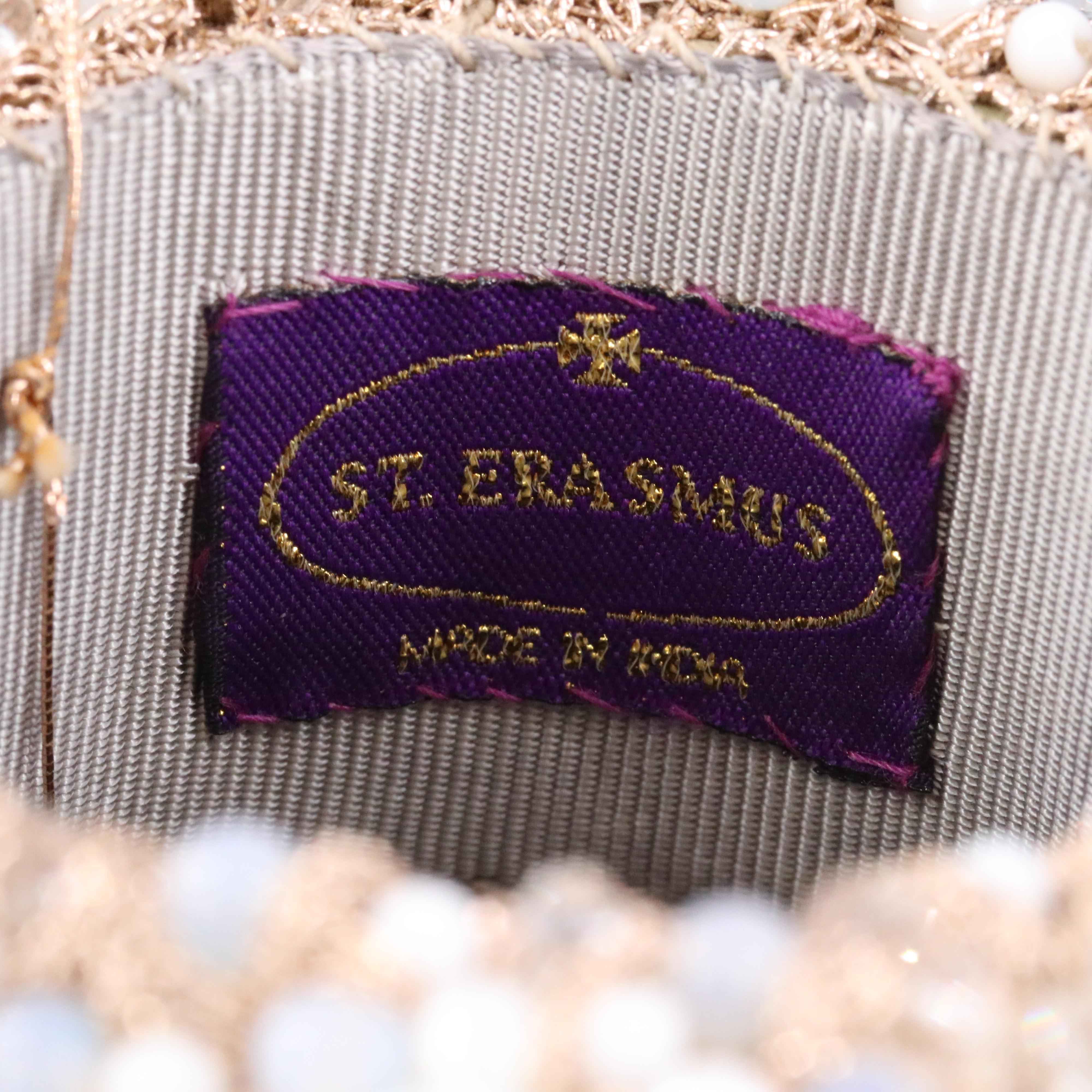 St. Erasmus Glass Bead Clamper Cuff