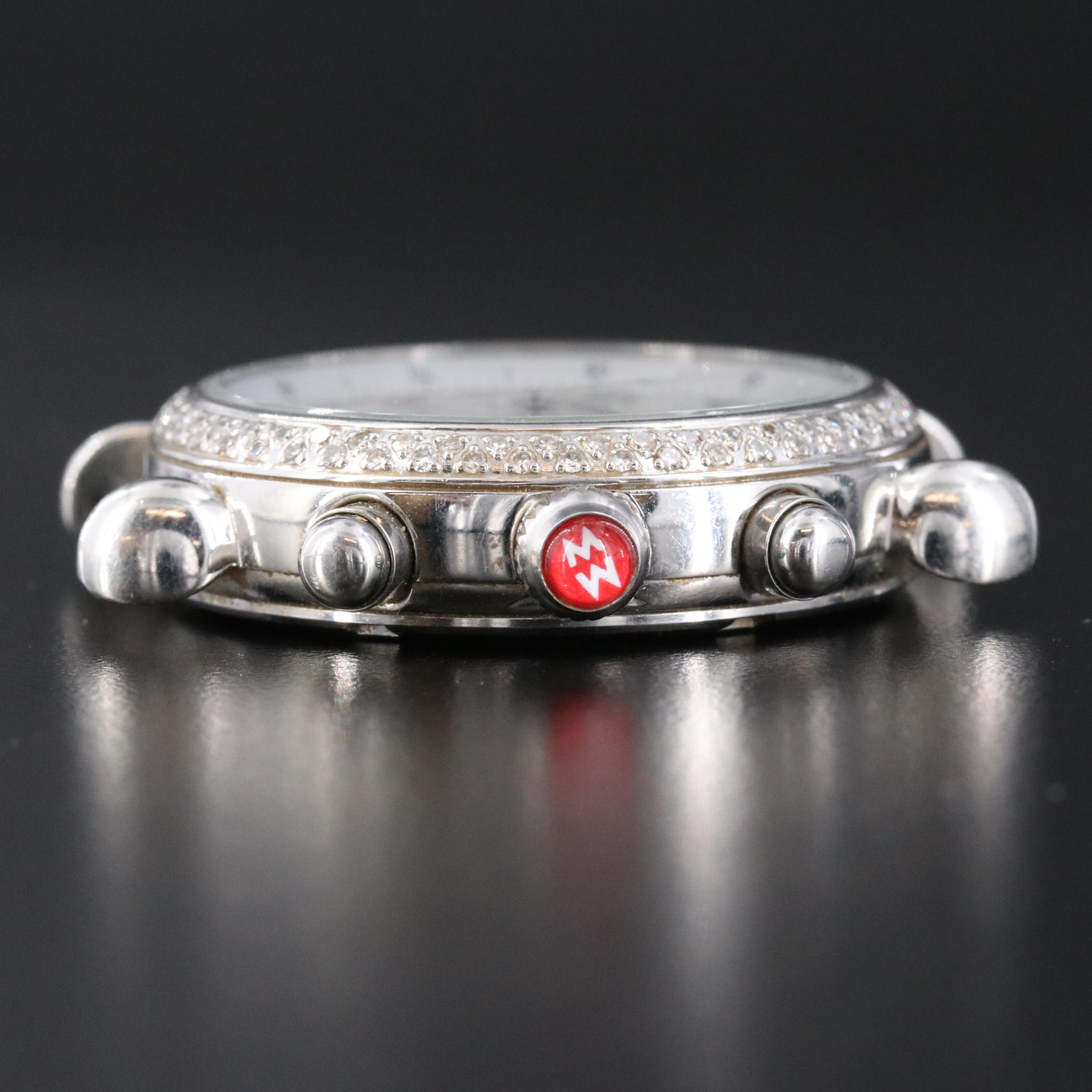 Michele CSX Diamond Chronograph Watch