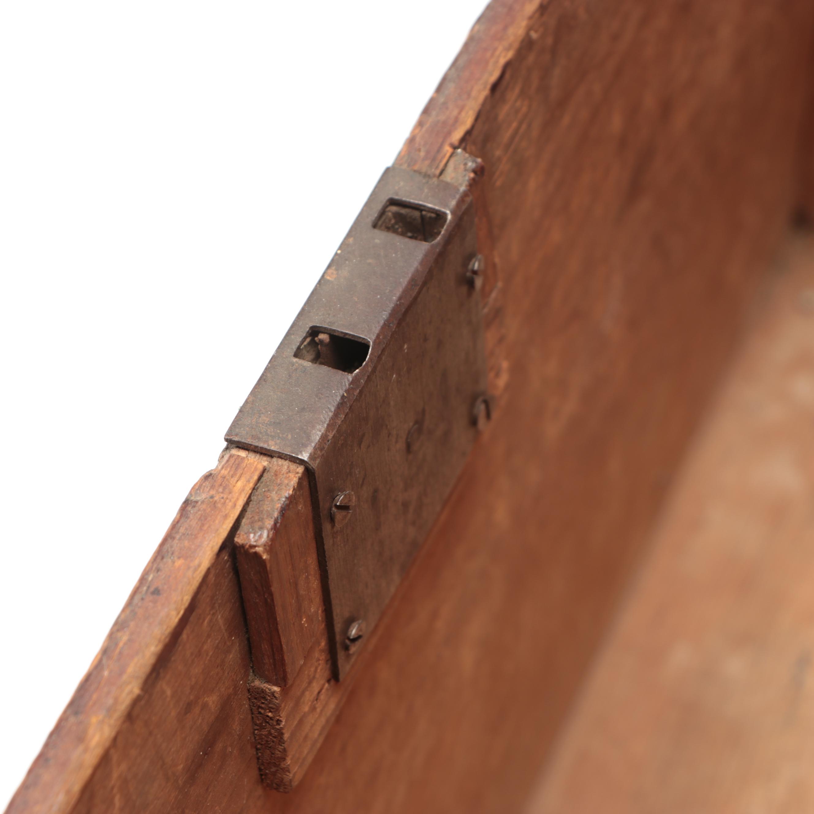 Primitive Style English Wooden Trunk