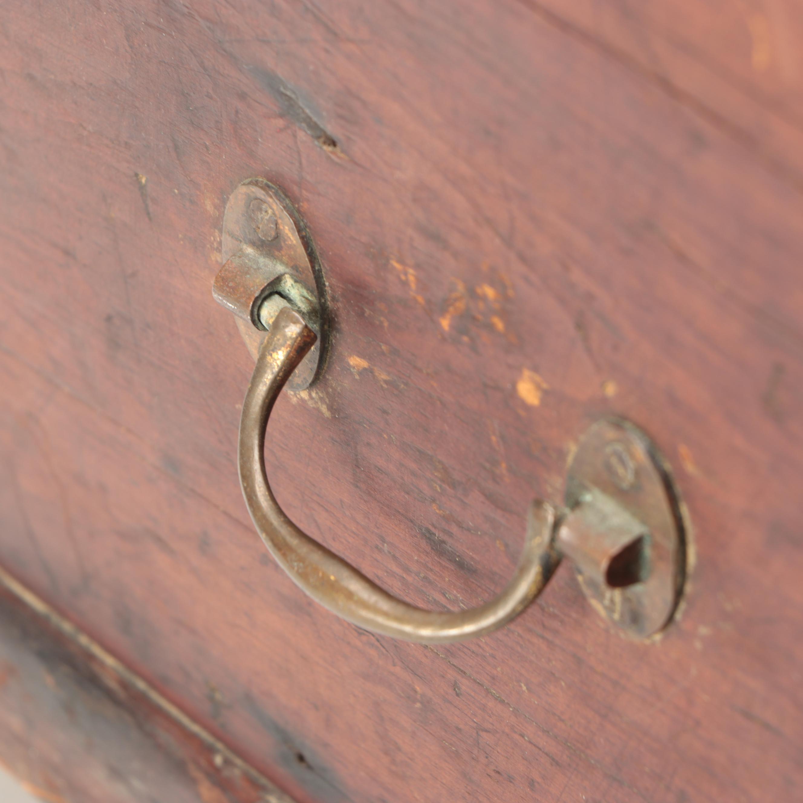 Primitive Style English Wooden Trunk