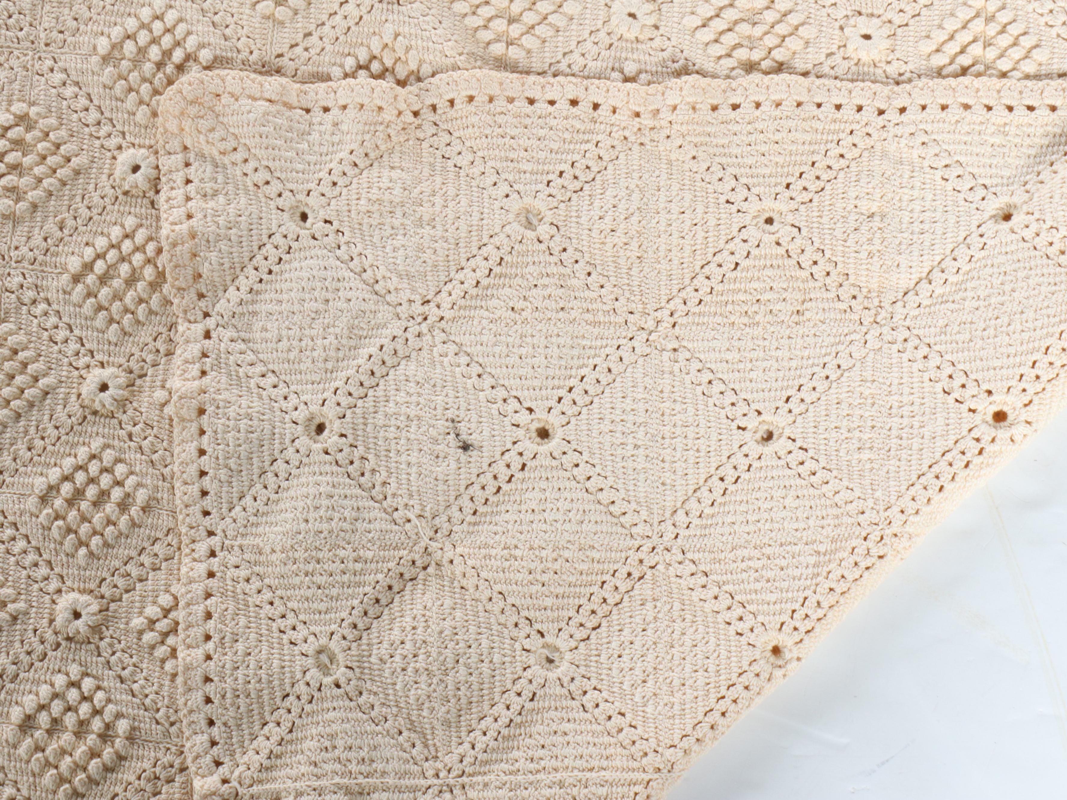 Pendleton Wool Blanket and Handmade Crochet Blanket