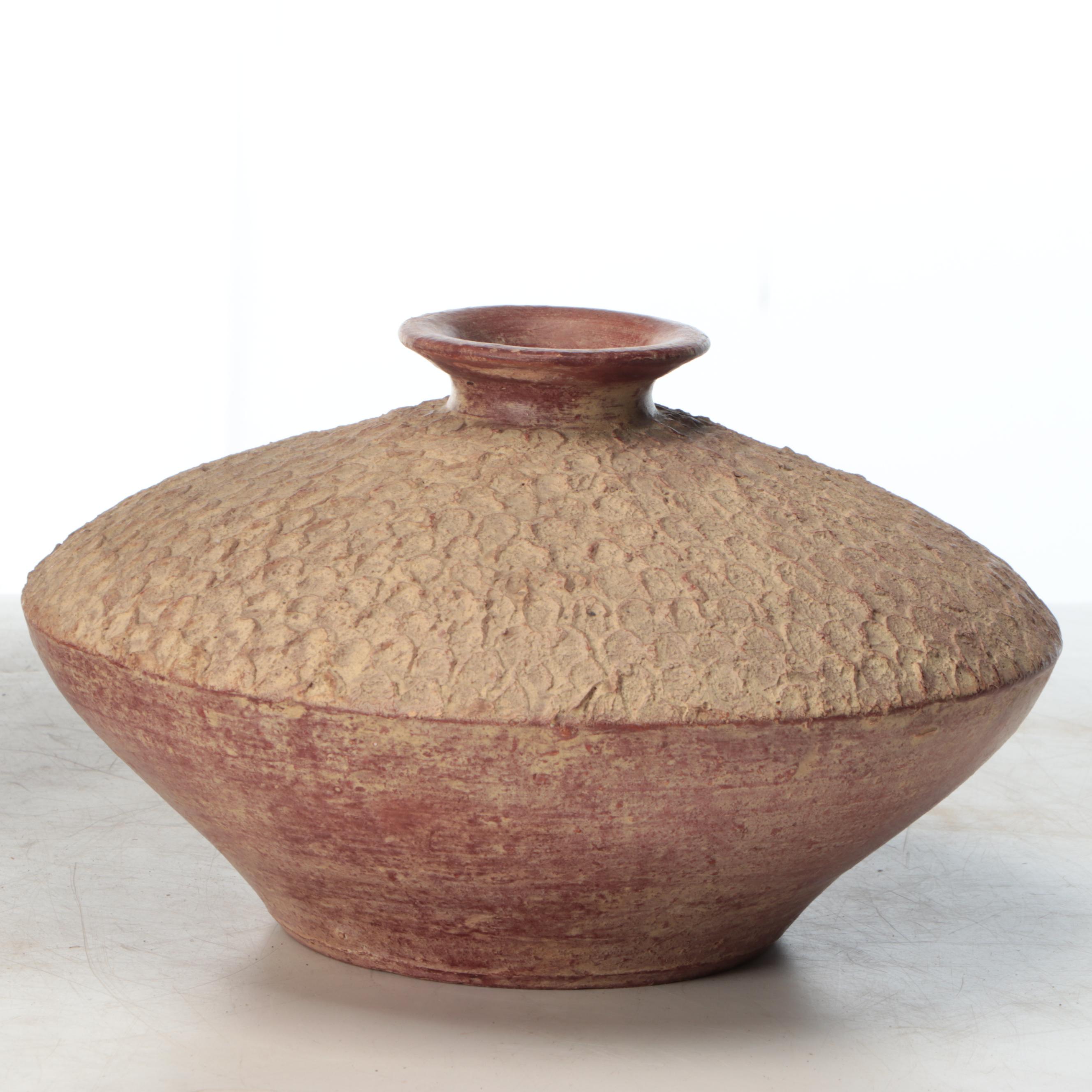 Rustic Southwestern Vase Table Lamp with Terracotta Vessel, Late 20th Century