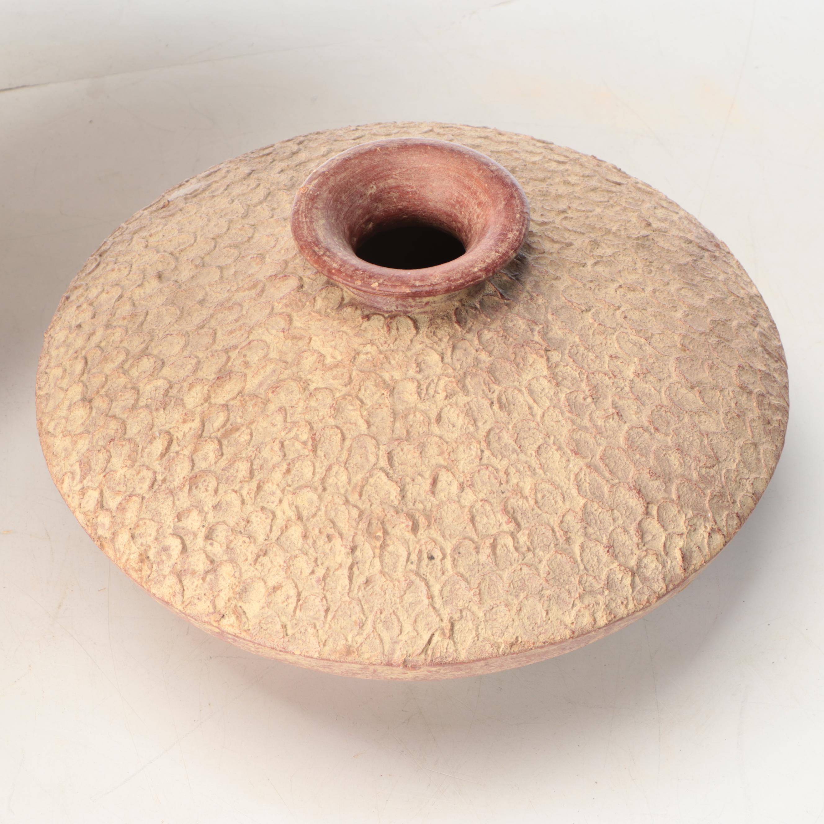 Rustic Southwestern Vase Table Lamp with Terracotta Vessel, Late 20th Century