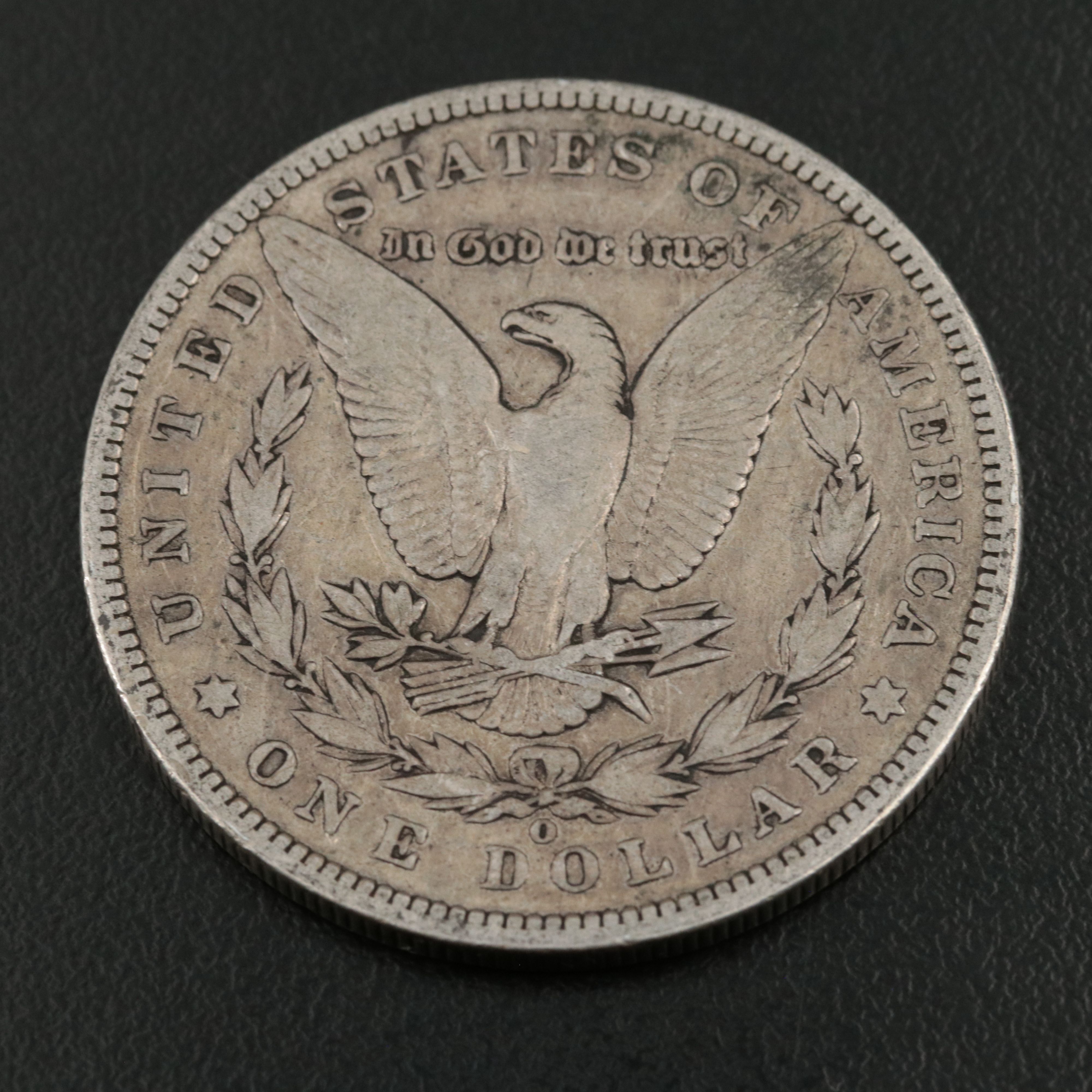 Three Morgan Silver Dollars, 1887 to 1889
