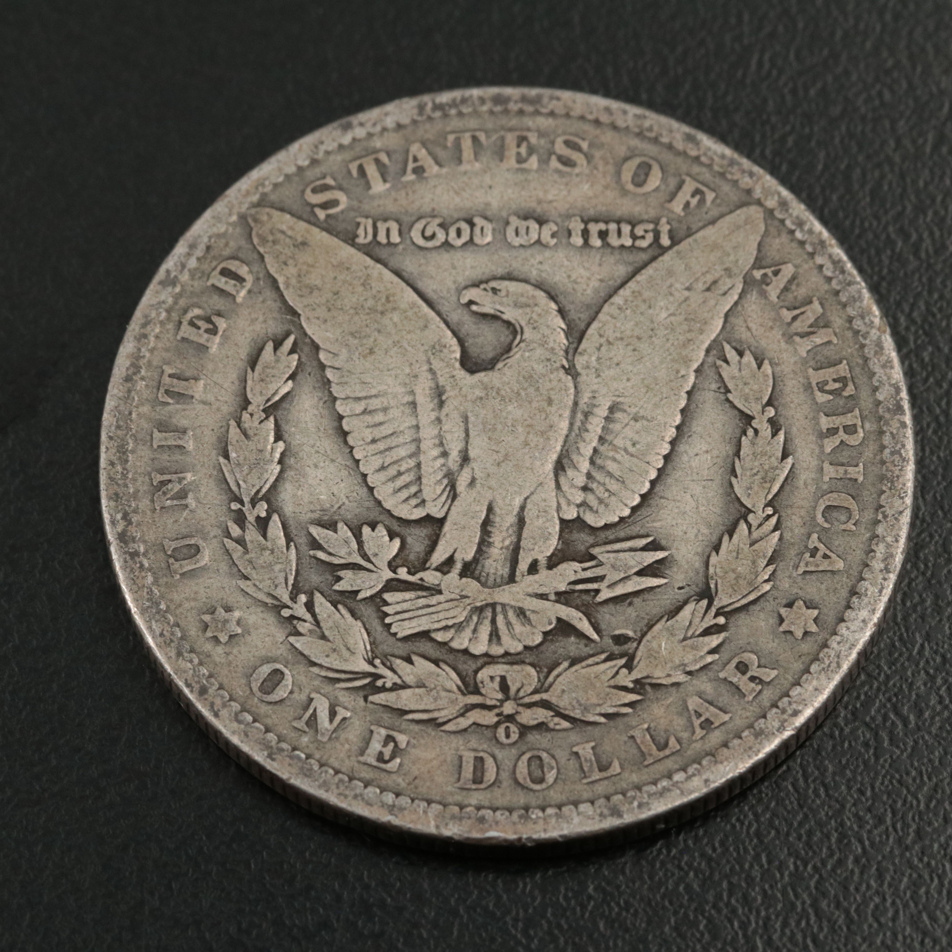 Three Morgan Silver Dollars, 1887 to 1889