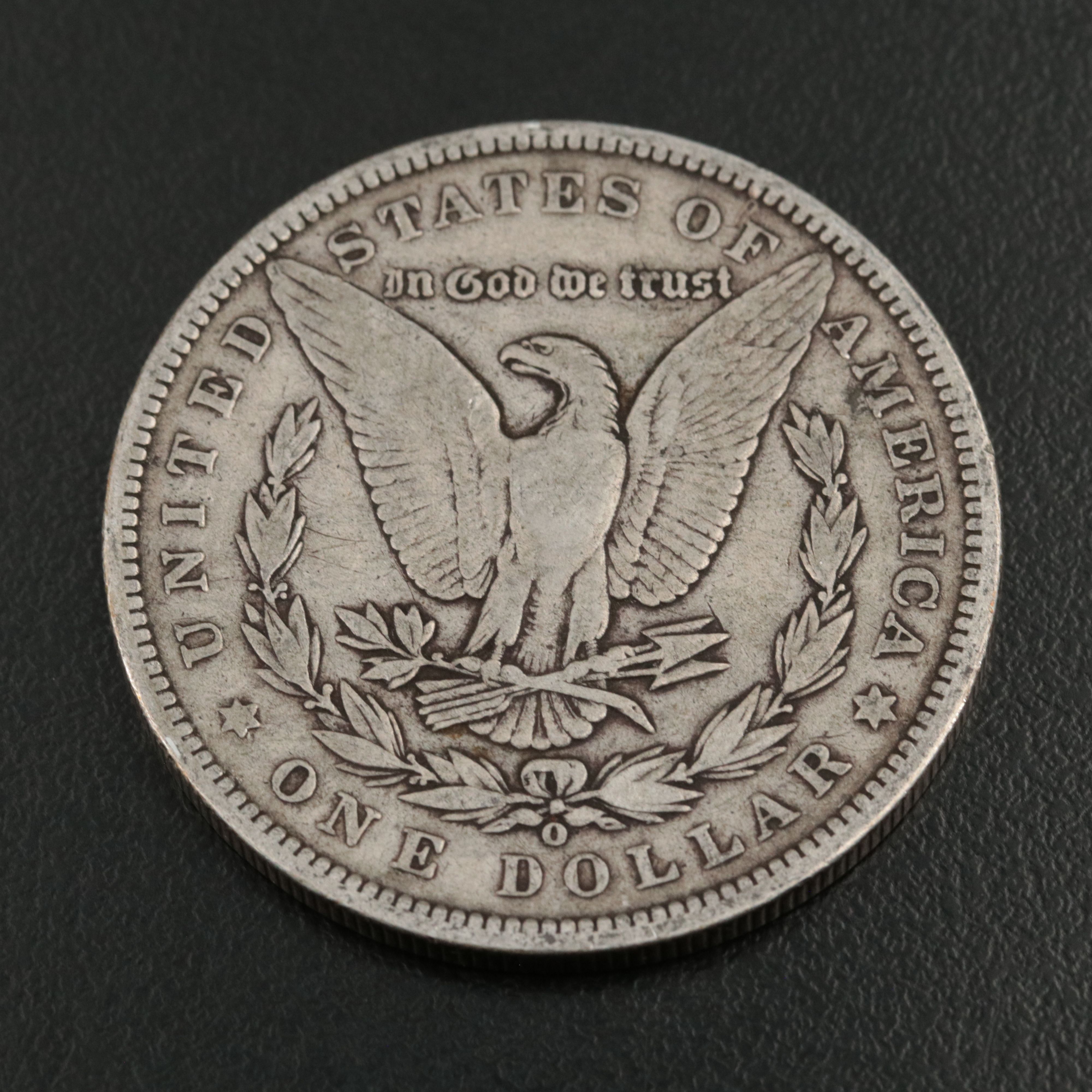 Three Morgan Silver Dollars, 1887 to 1889