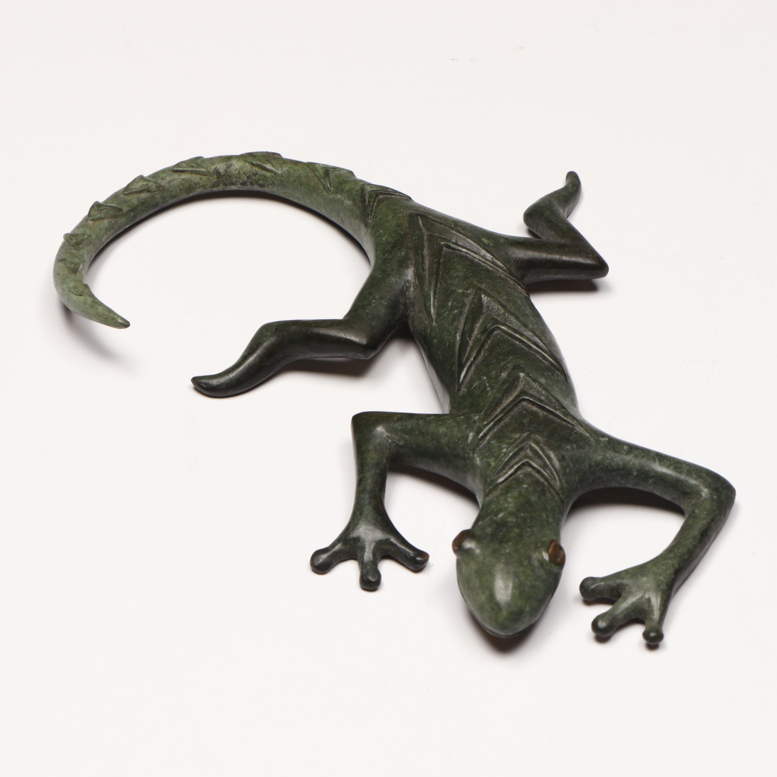 Patinated Metal Lizards