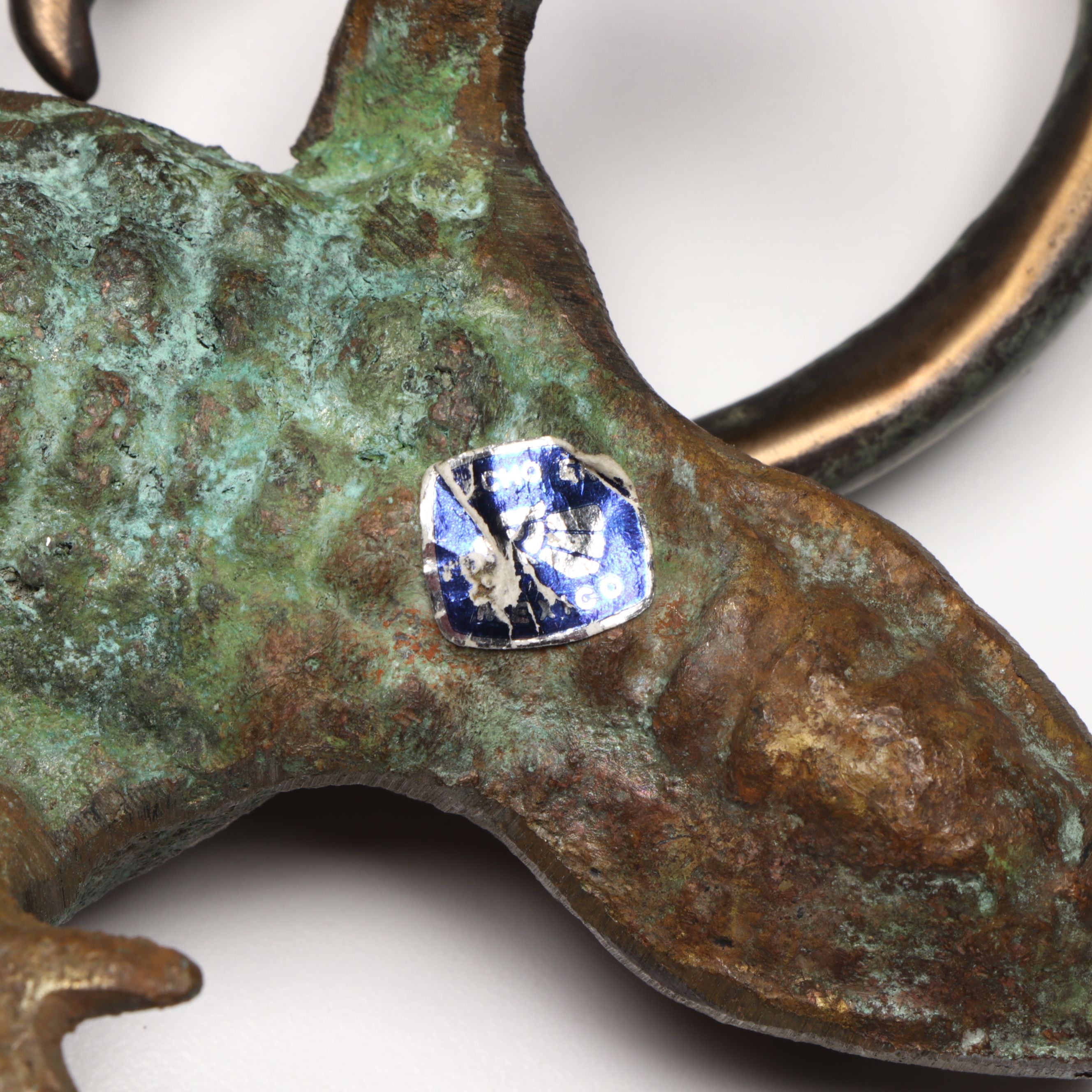 Patinated Metal Lizards