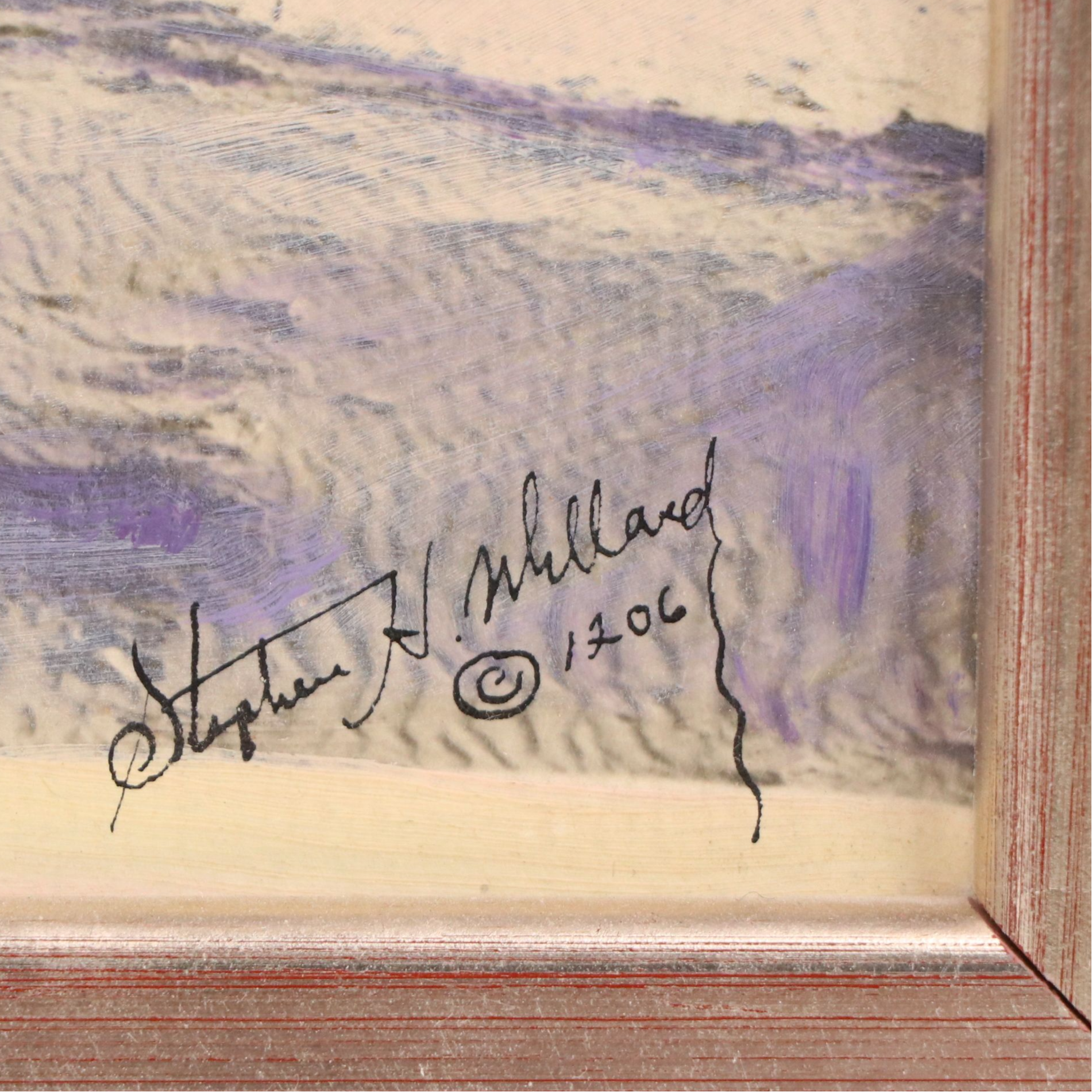 Stephen H. Willard Desert Landscape Hand-Painted Platinum Prints, 20th Century