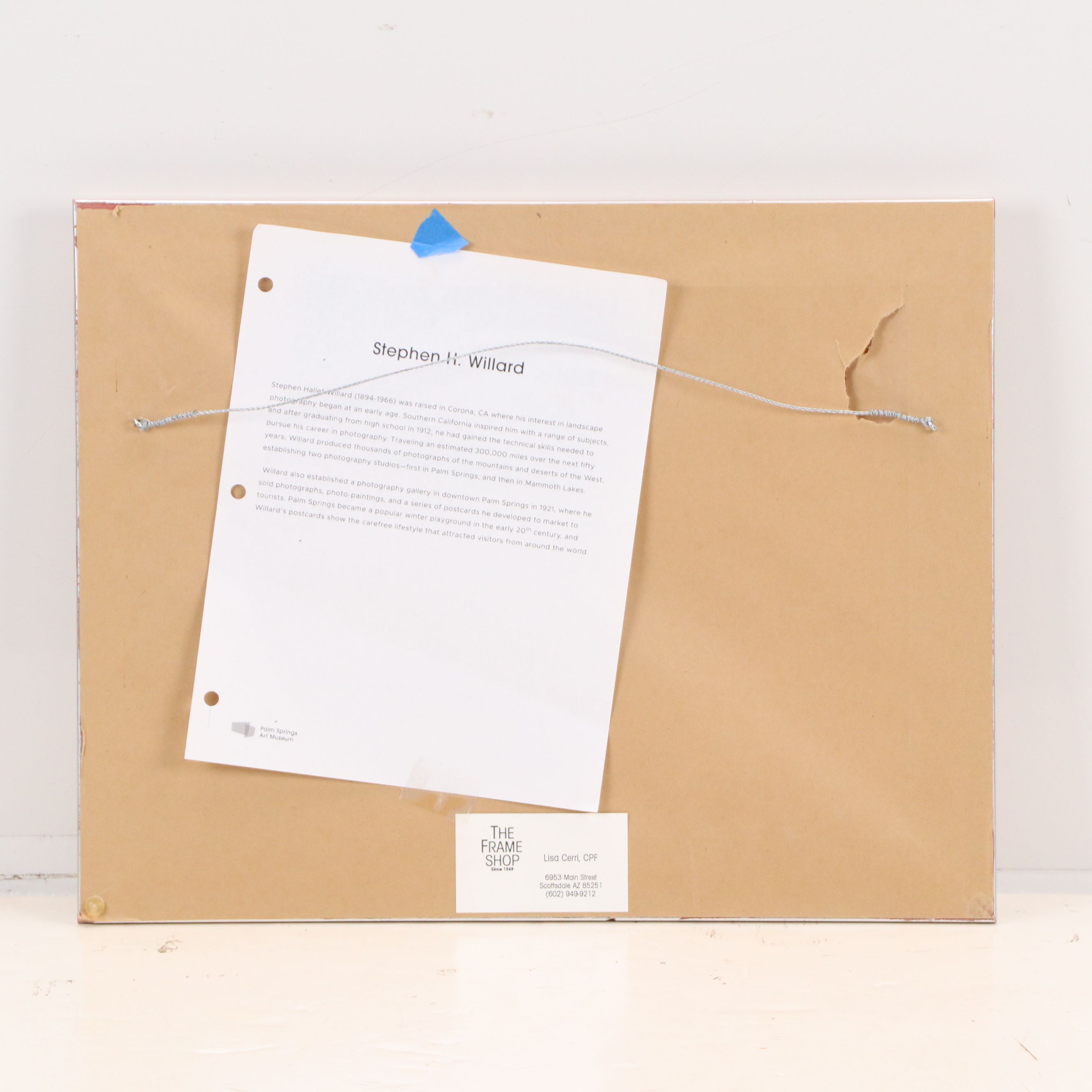 Stephen H. Willard Desert Landscape Hand-Painted Platinum Prints, 20th Century