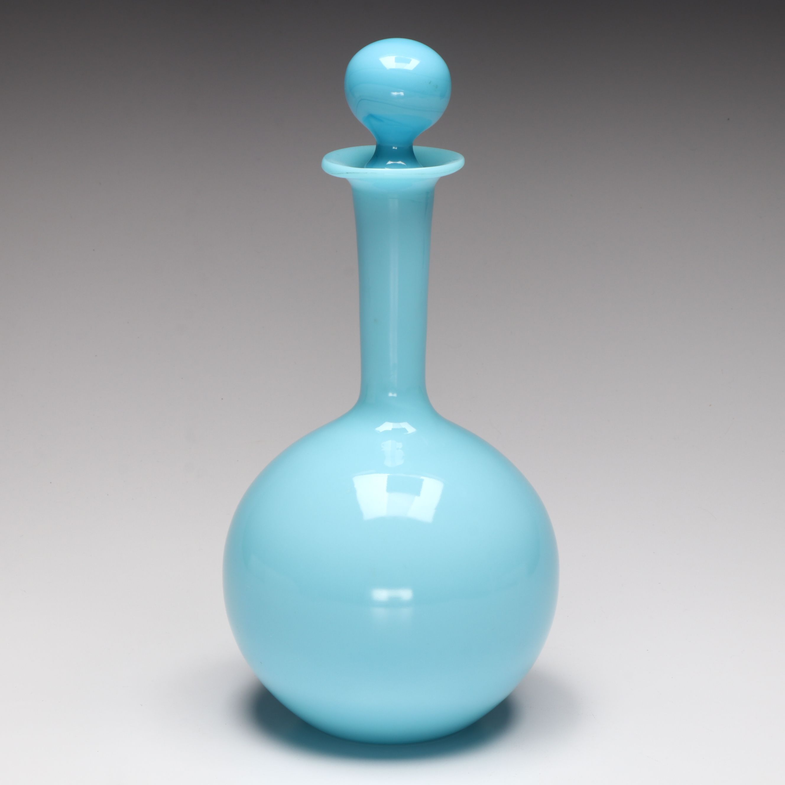 Portieux Vallerysthal Opaline Glass Decanter