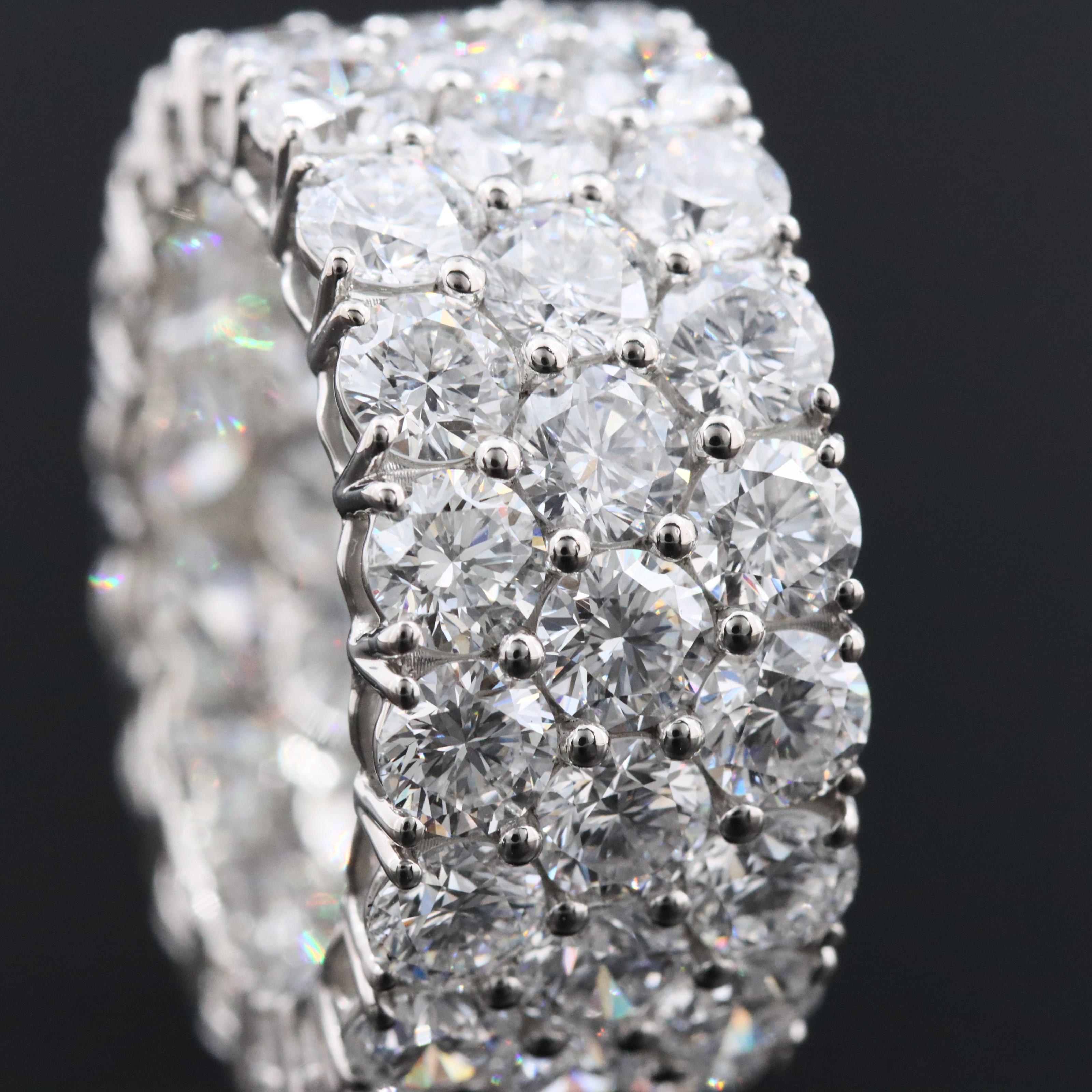 Platinum 11.51 CTW Lab Grown Diamond Eternity Band
