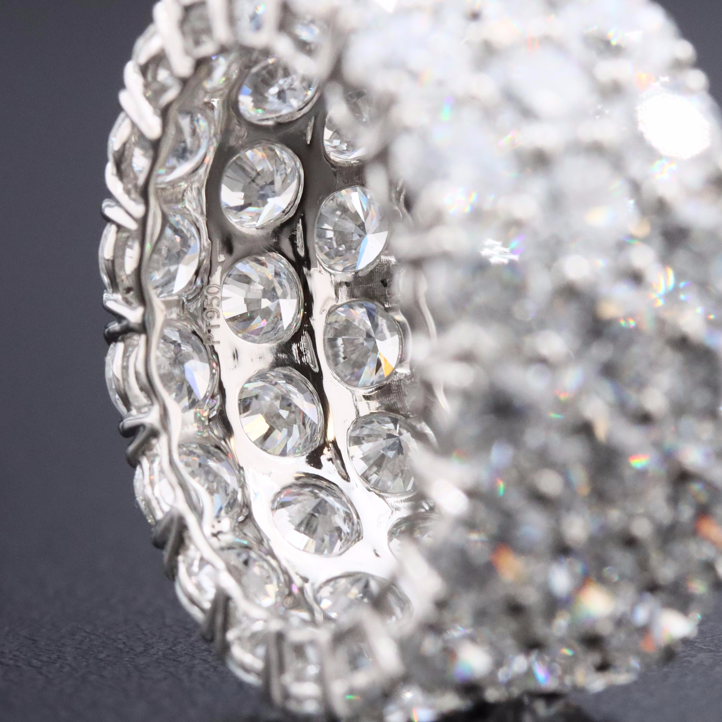 Platinum 11.51 CTW Lab Grown Diamond Eternity Band