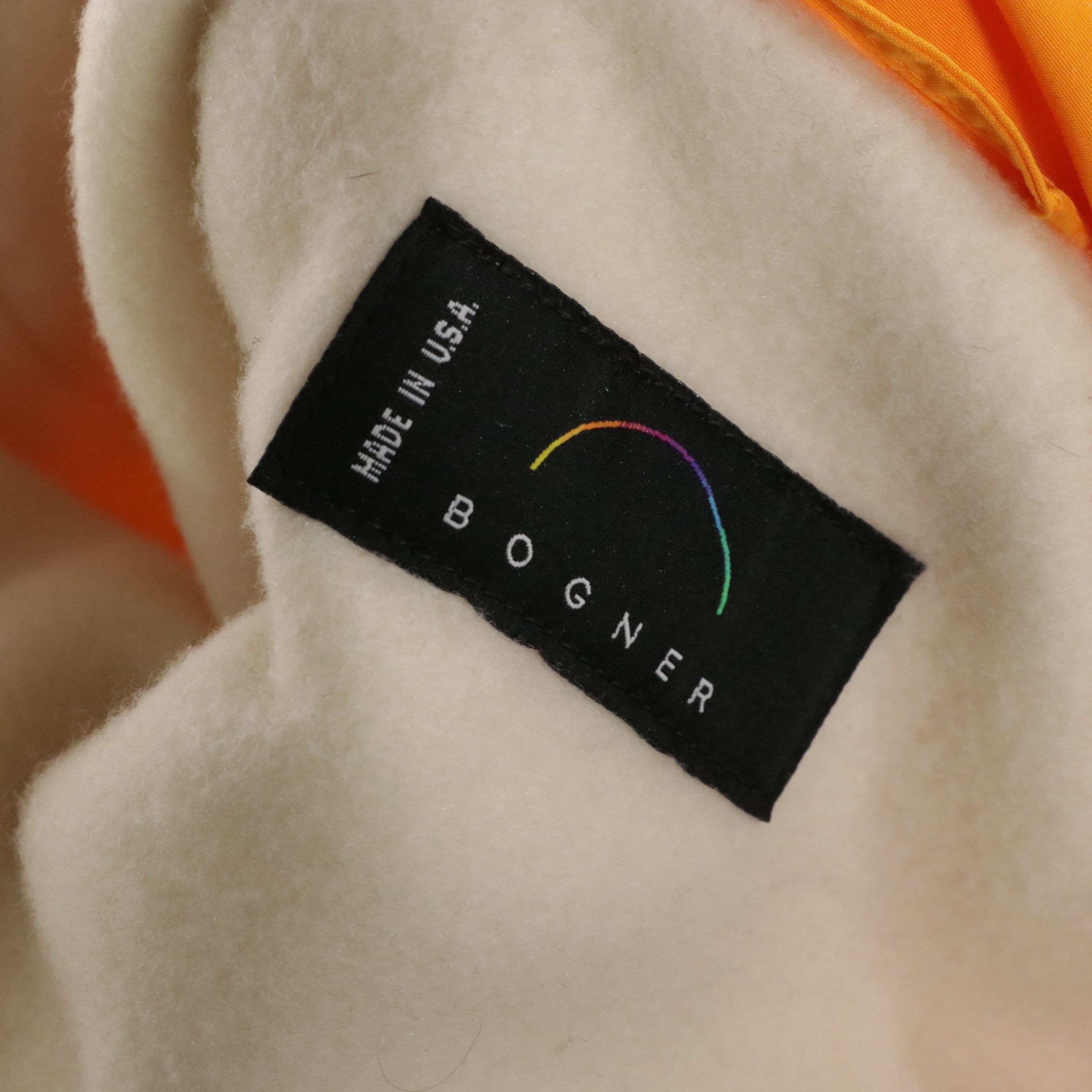 Bogner Vintage Bright Orange Nylon Ski Suit