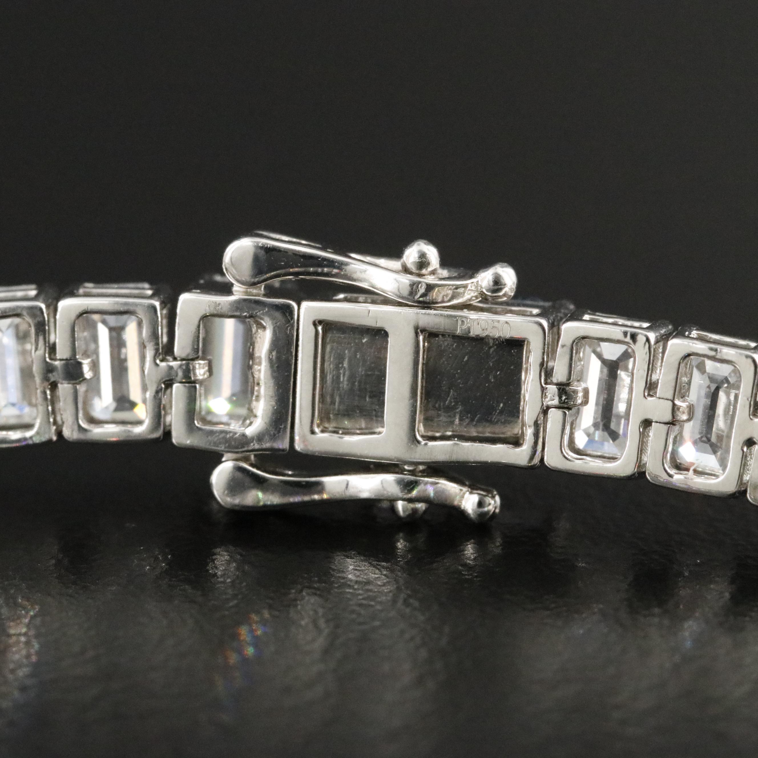 Platinum 19.59 CTW Lab Grown Diamond Line Bracelet