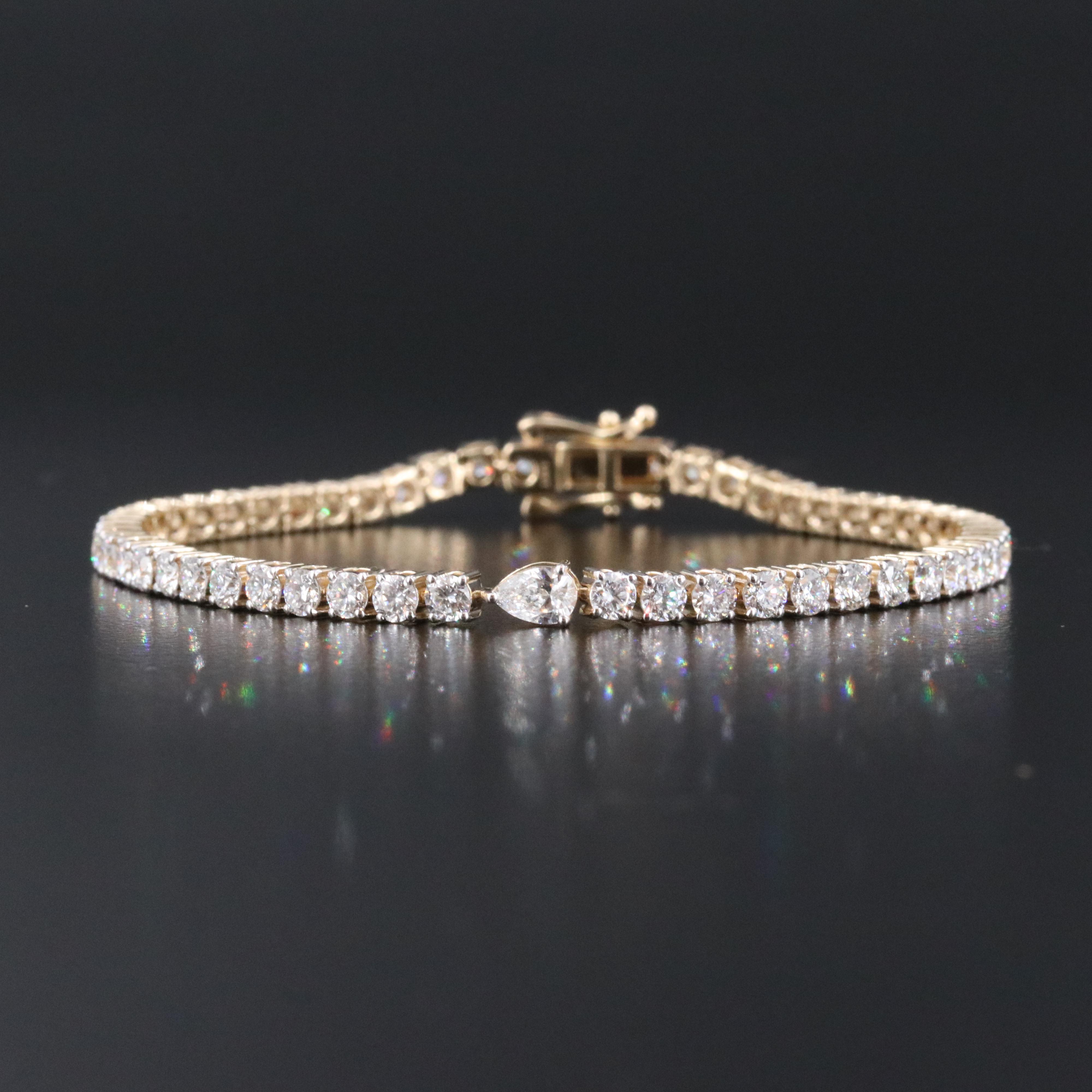 14K 5.43 CTW Lab Grown Diamond Line Bracelet