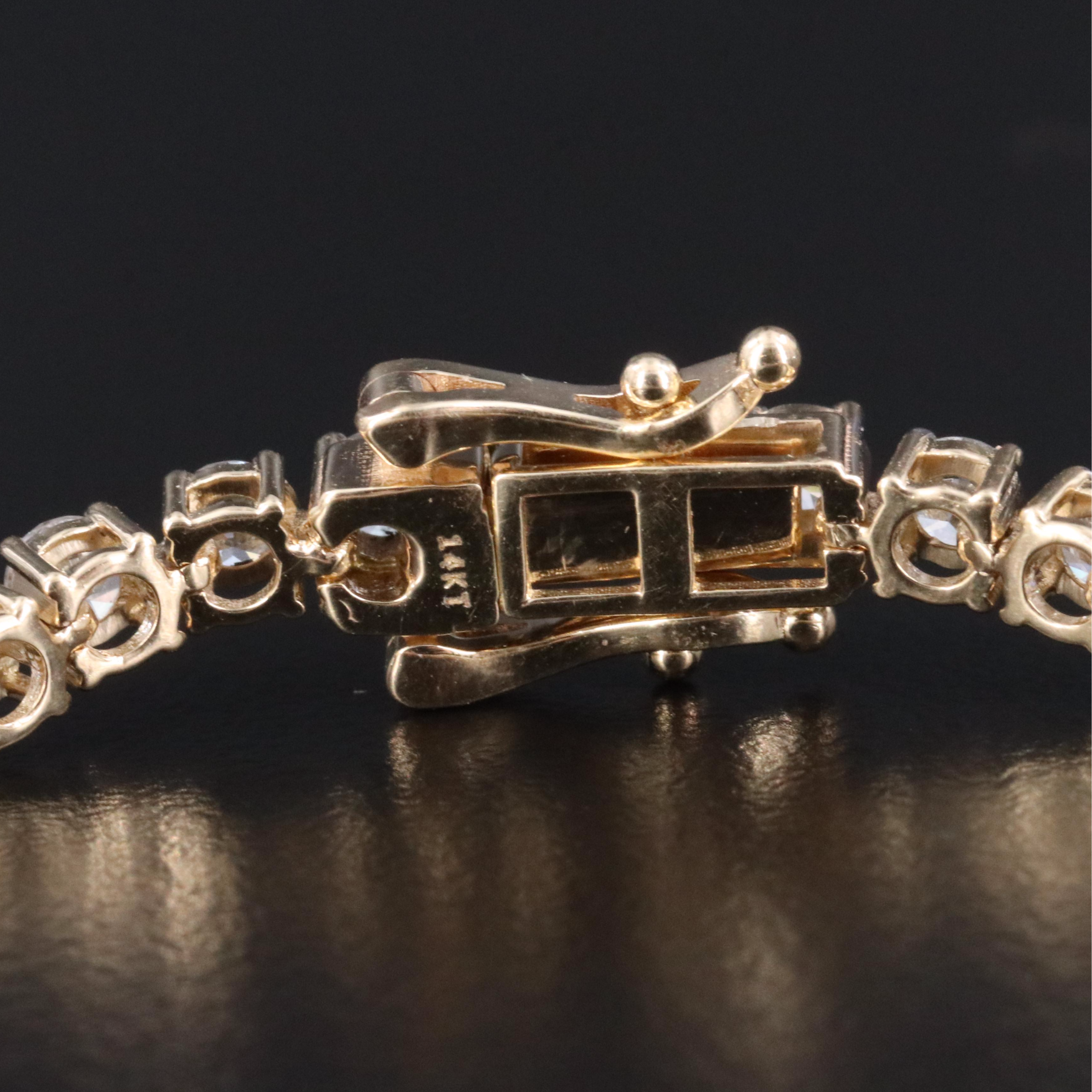 14K 5.43 CTW Lab Grown Diamond Line Bracelet