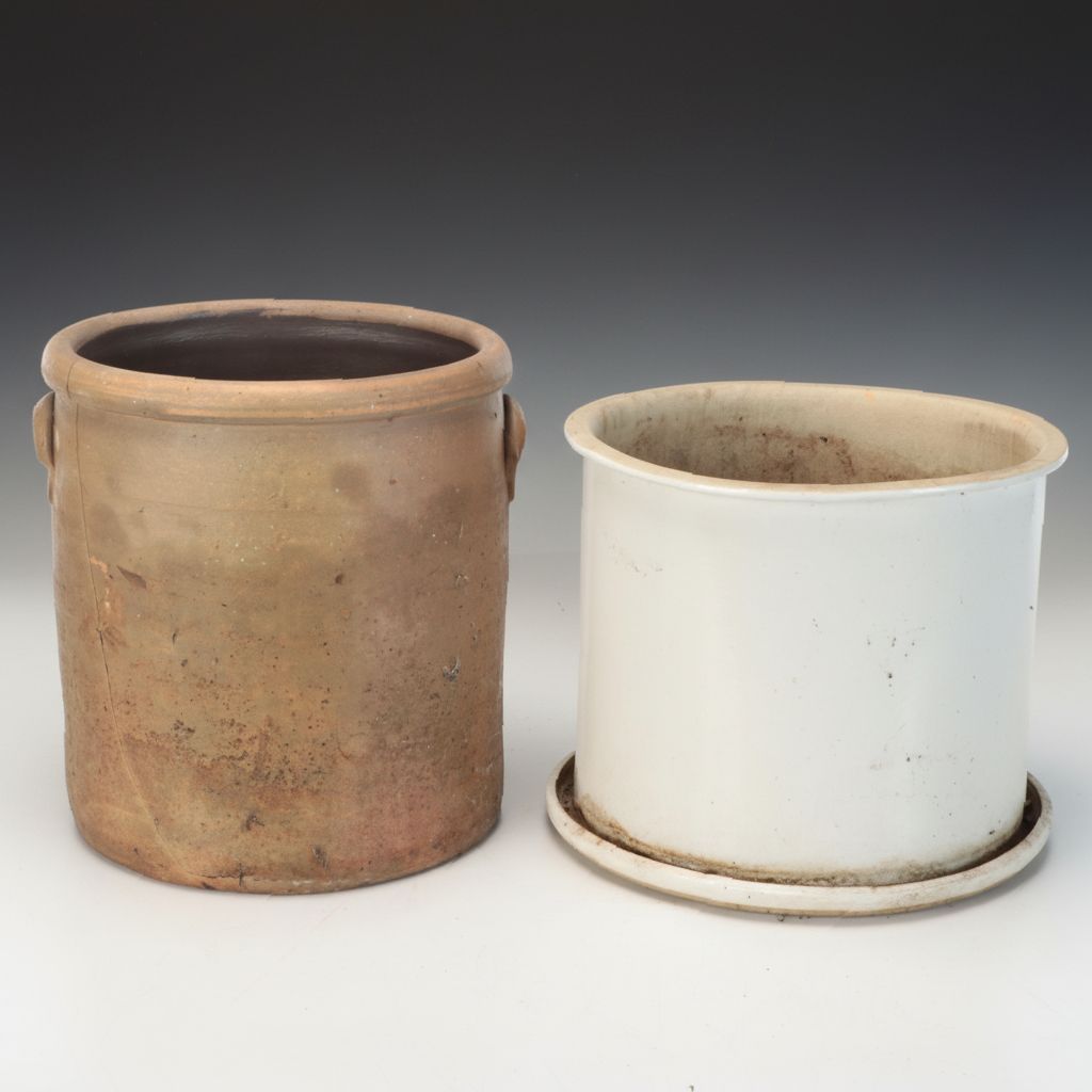 Outdoor Ceramic Planters with Underplate