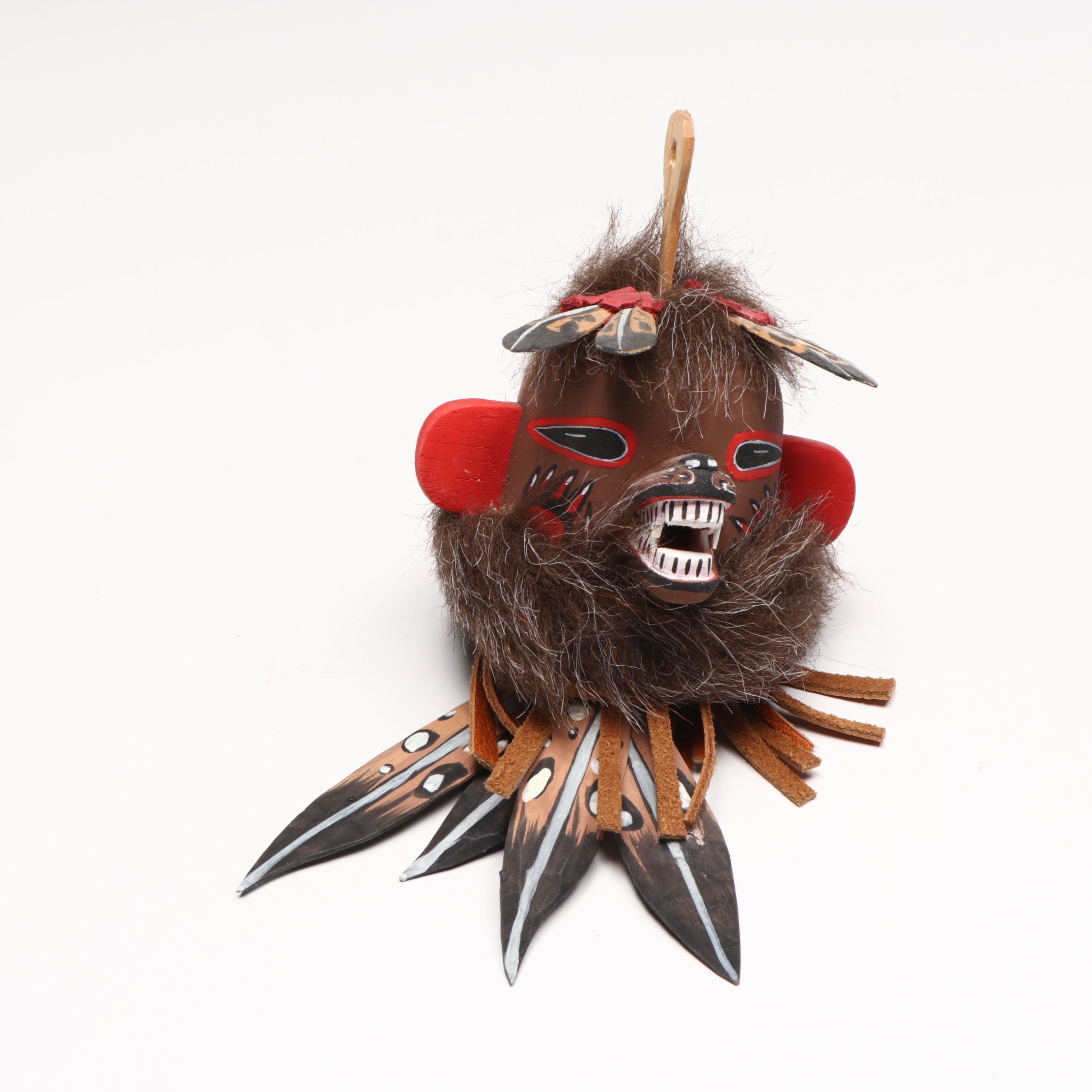 Handmade Polychrome Kachina Doll Heads