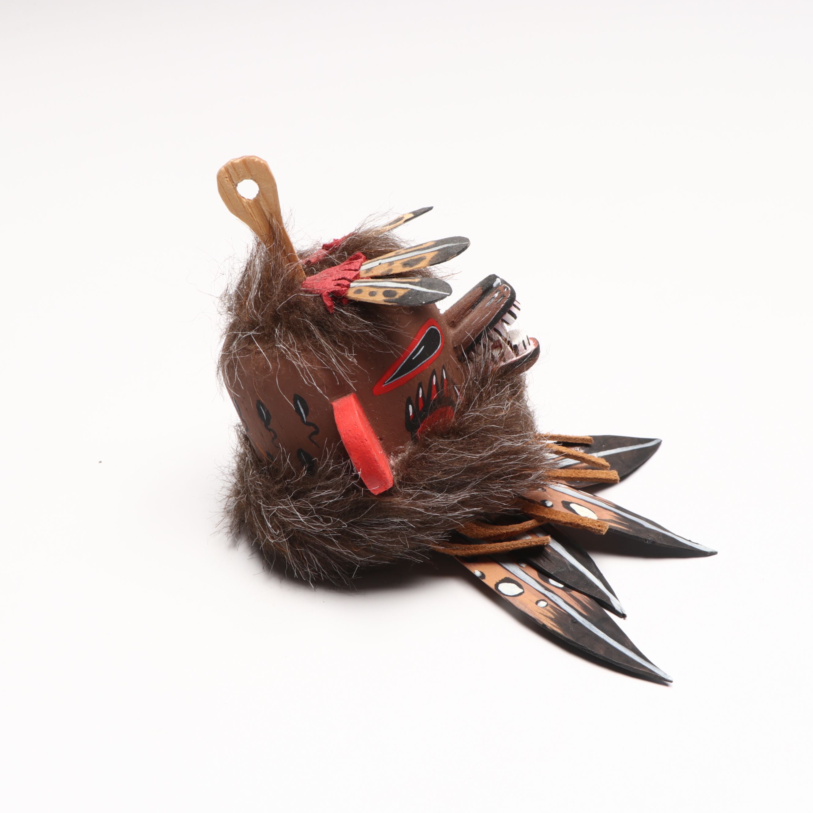 Handmade Polychrome Kachina Doll Heads