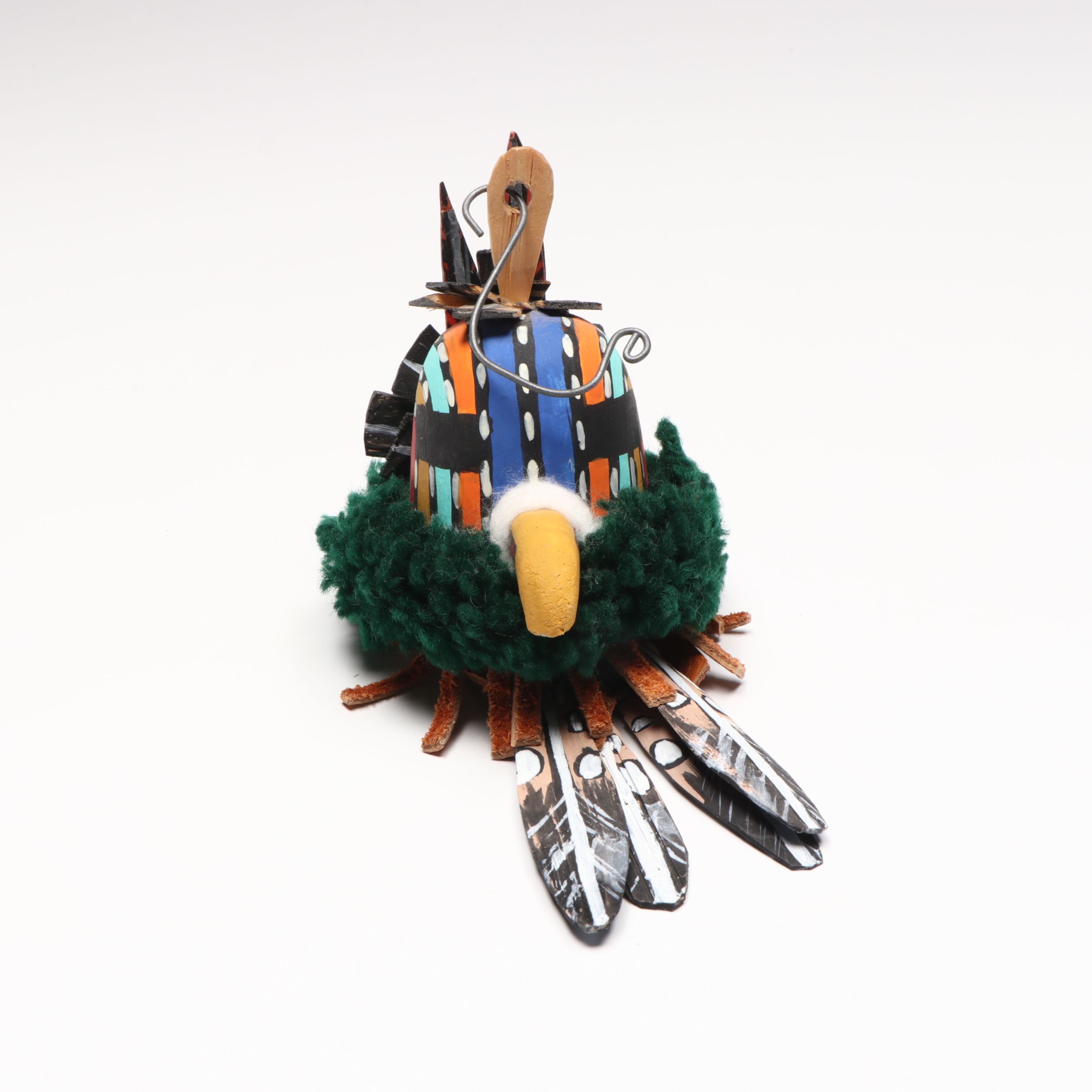 Handmade Polychrome Kachina Doll Heads