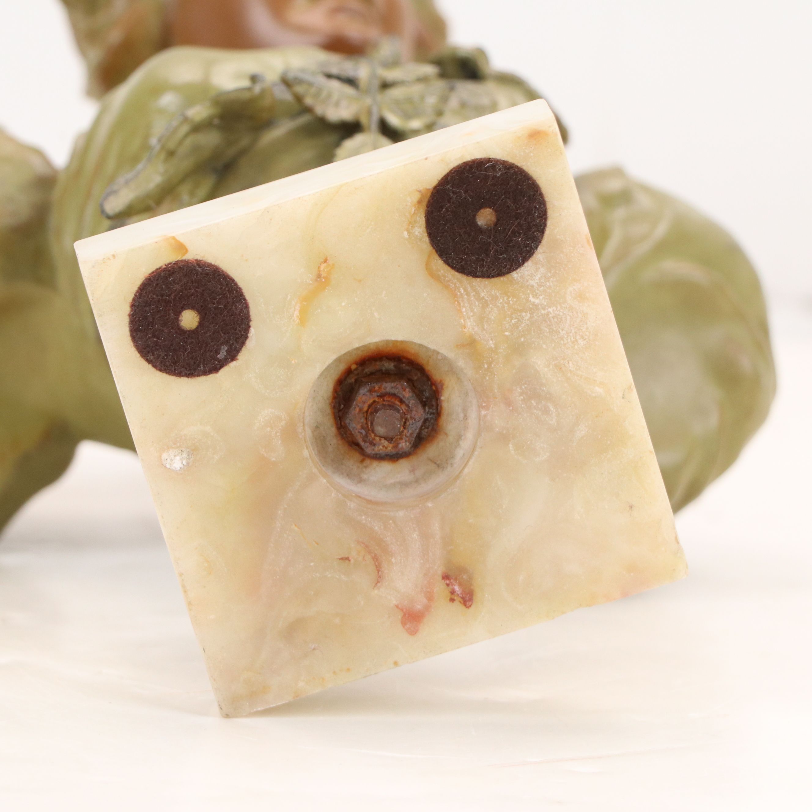 Cold-Painted Cast Bronze Bust "Eglantine" After Hans Stoltenberg-Lerche