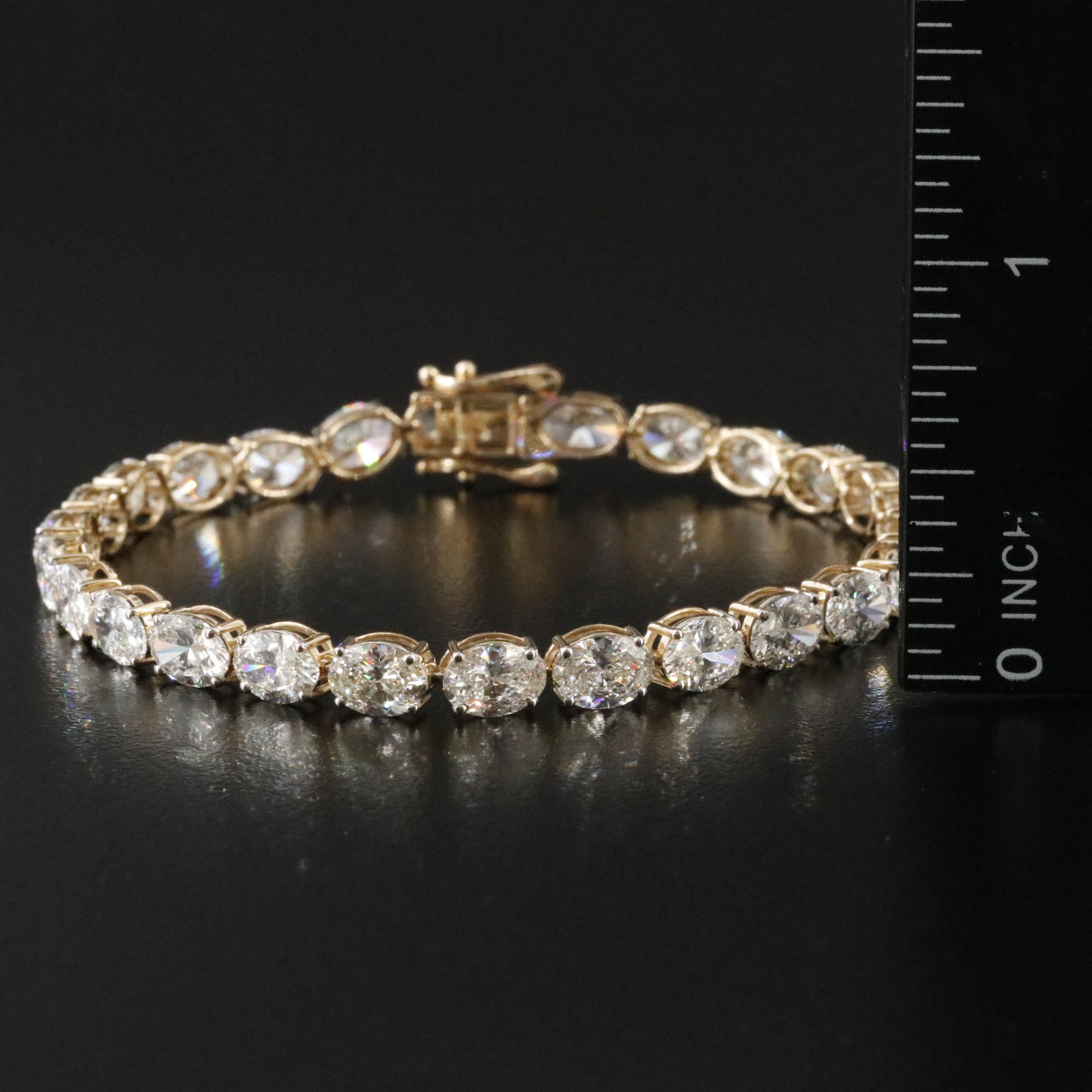 14K 14.53 CTW Lab Grown Diamond Line Bracelet