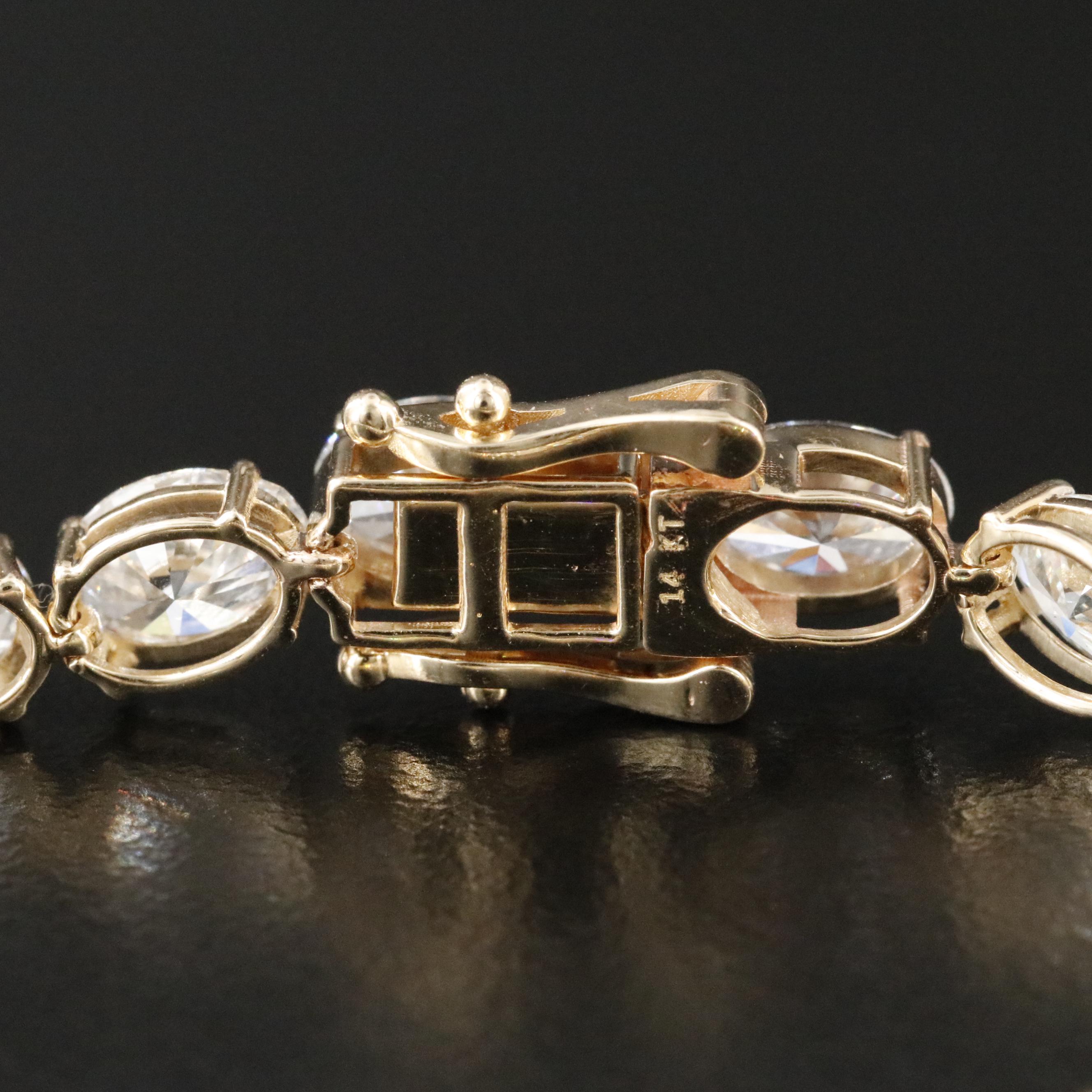 14K 14.53 CTW Lab Grown Diamond Line Bracelet
