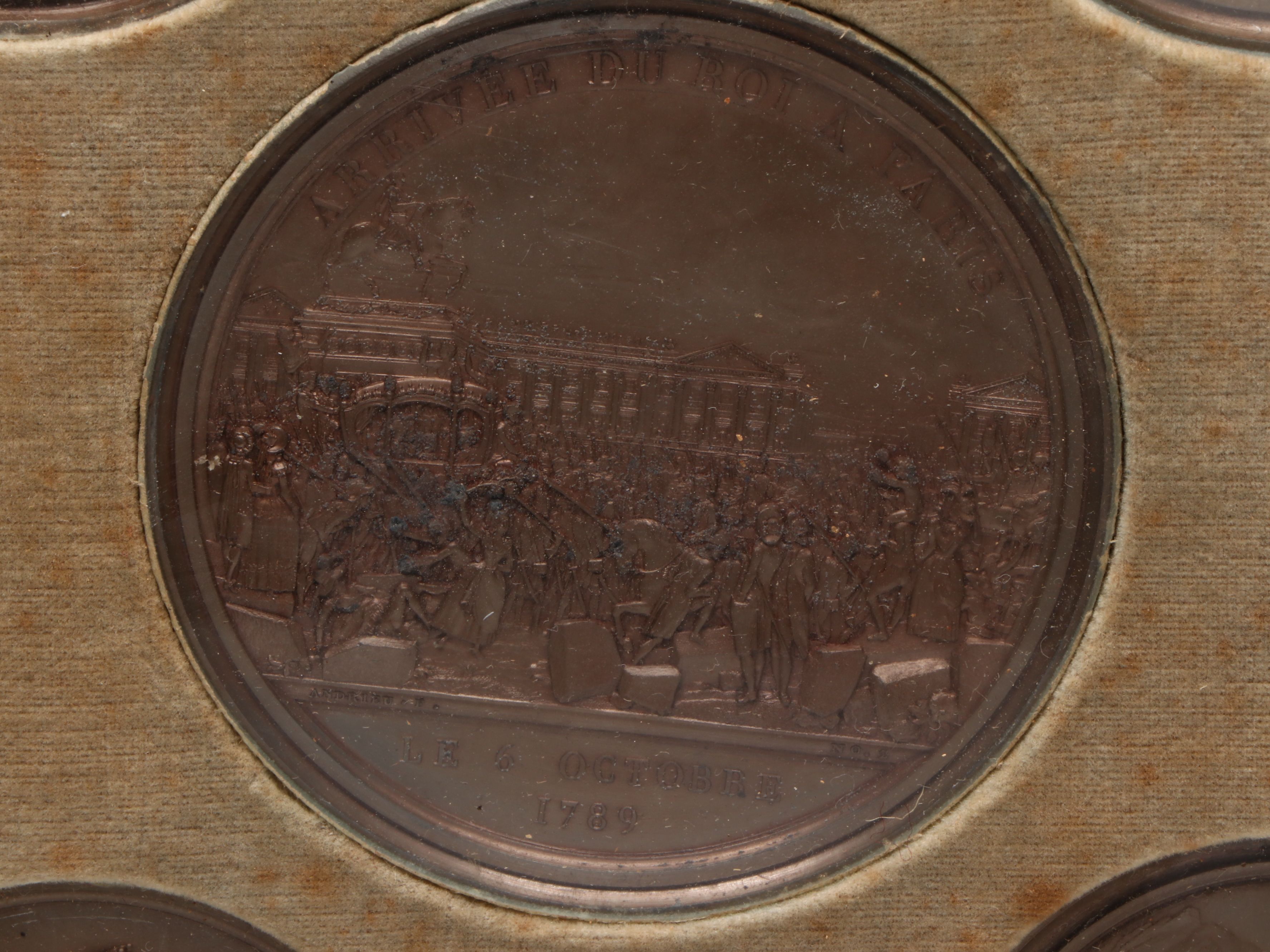 Bertrand Andrieu Set of Ten Uniface Cliché Napoleonic Medals, Circa 1810