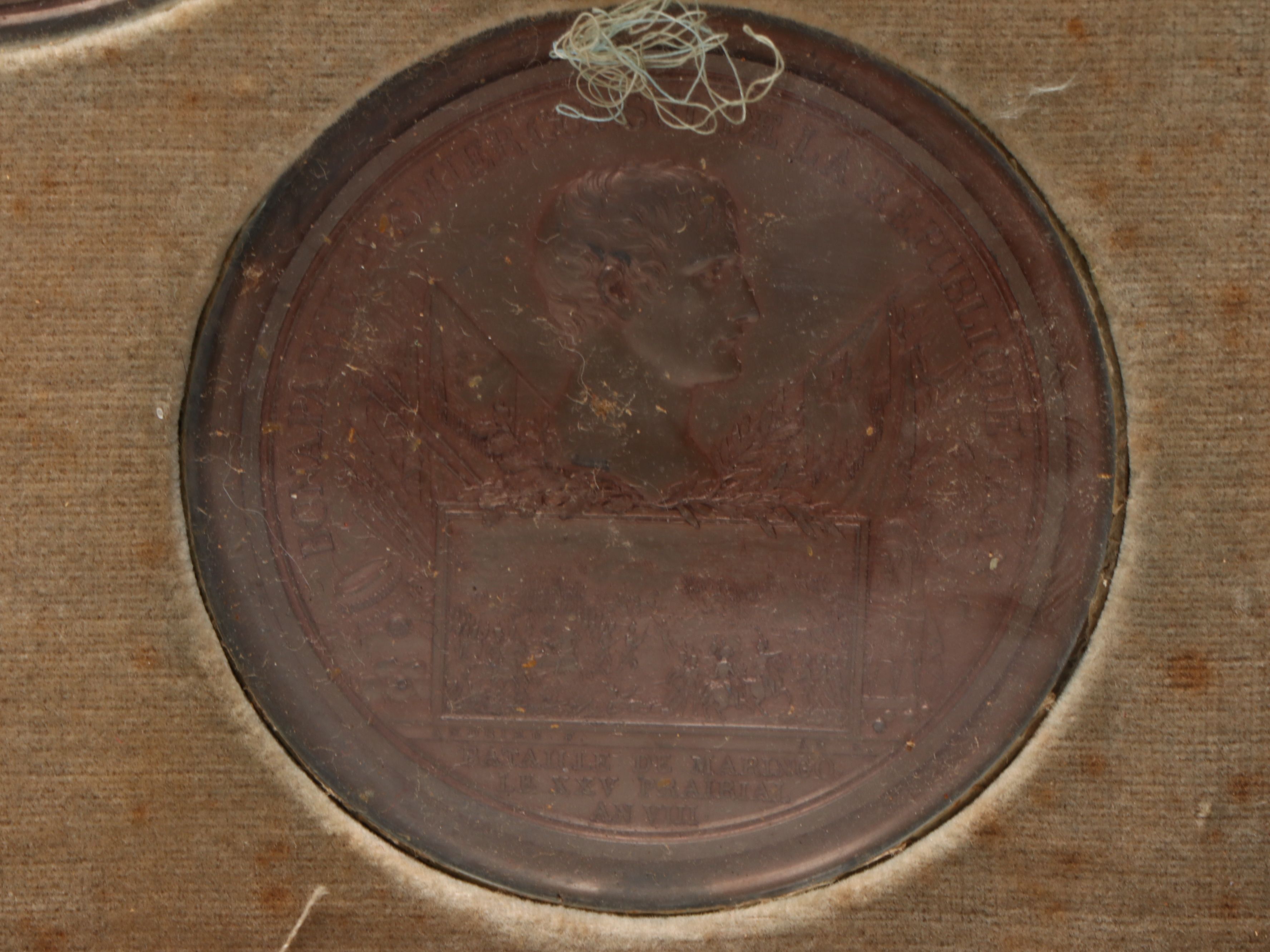 Bertrand Andrieu Set of Ten Uniface Cliché Napoleonic Medals, Circa 1810