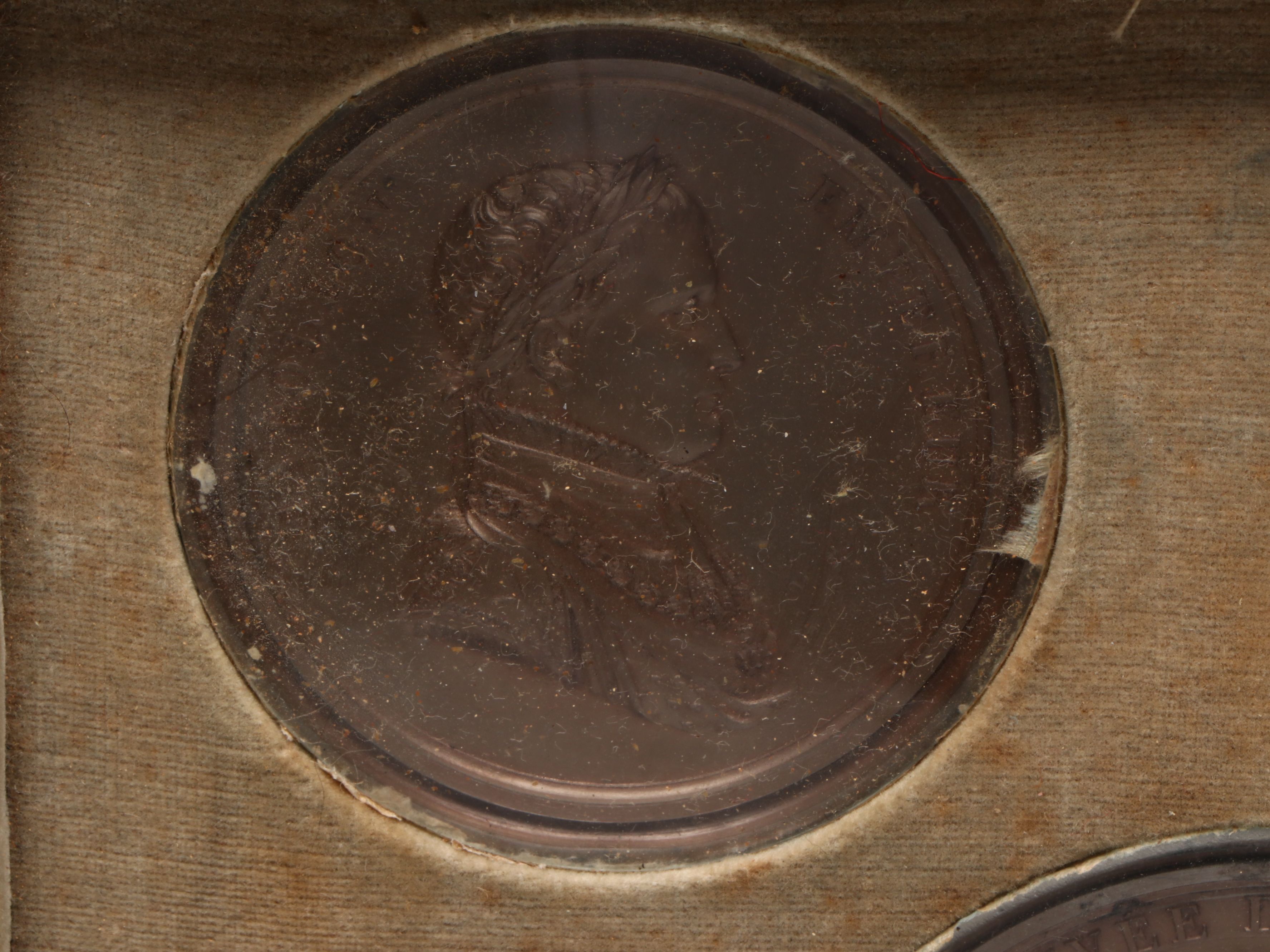 Bertrand Andrieu Set of Ten Uniface Cliché Napoleonic Medals, Circa 1810