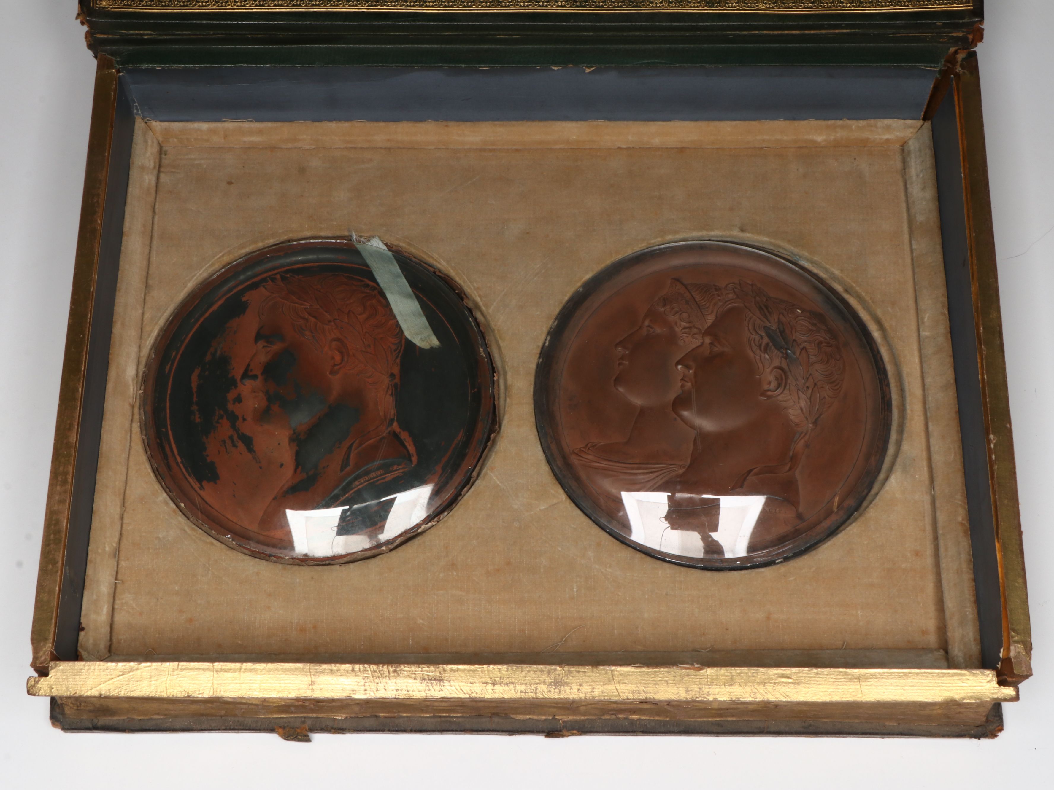 Bertrand Andrieu Set of Ten Uniface Cliché Napoleonic Medals, Circa 1810