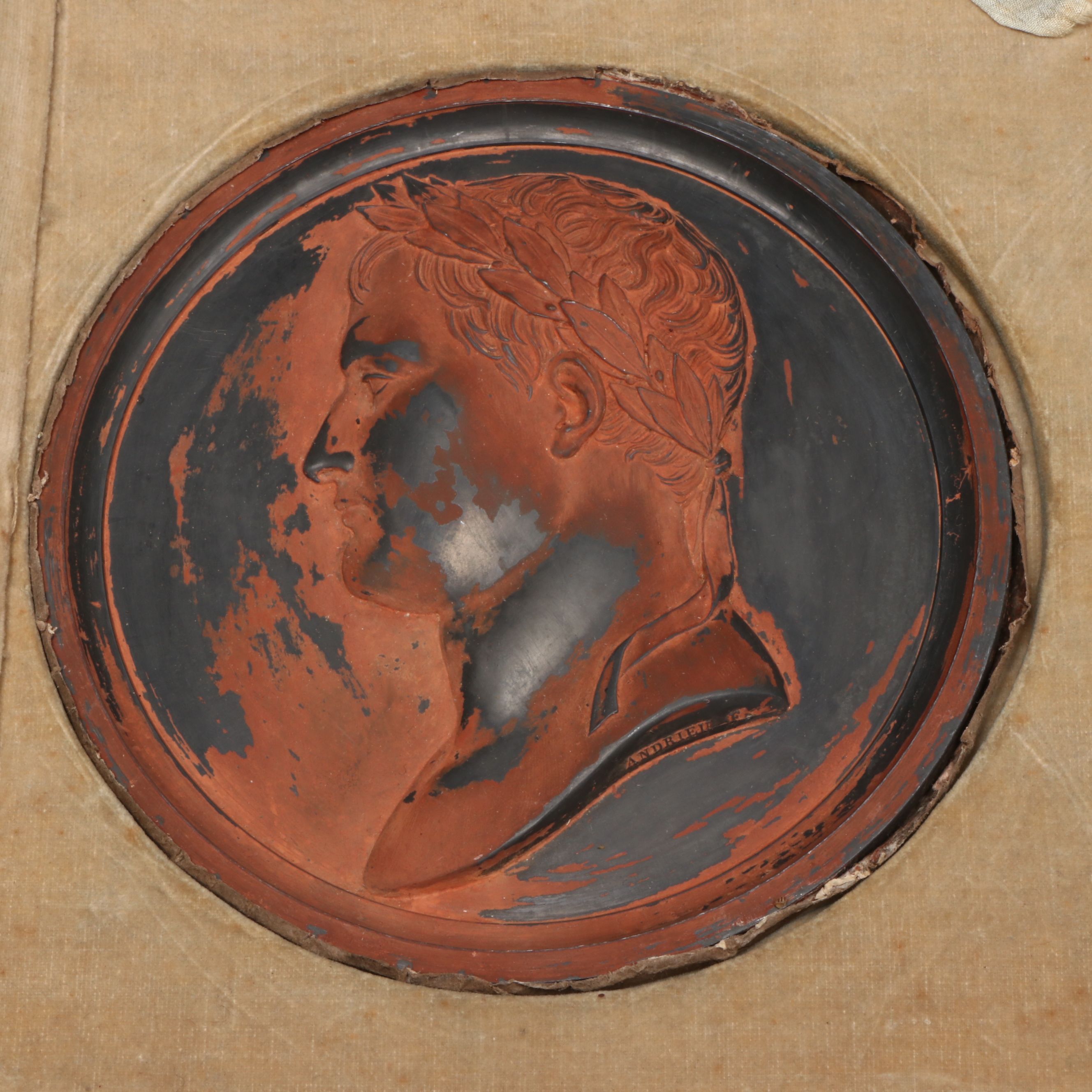 Bertrand Andrieu Set of Ten Uniface Cliché Napoleonic Medals, Circa 1810