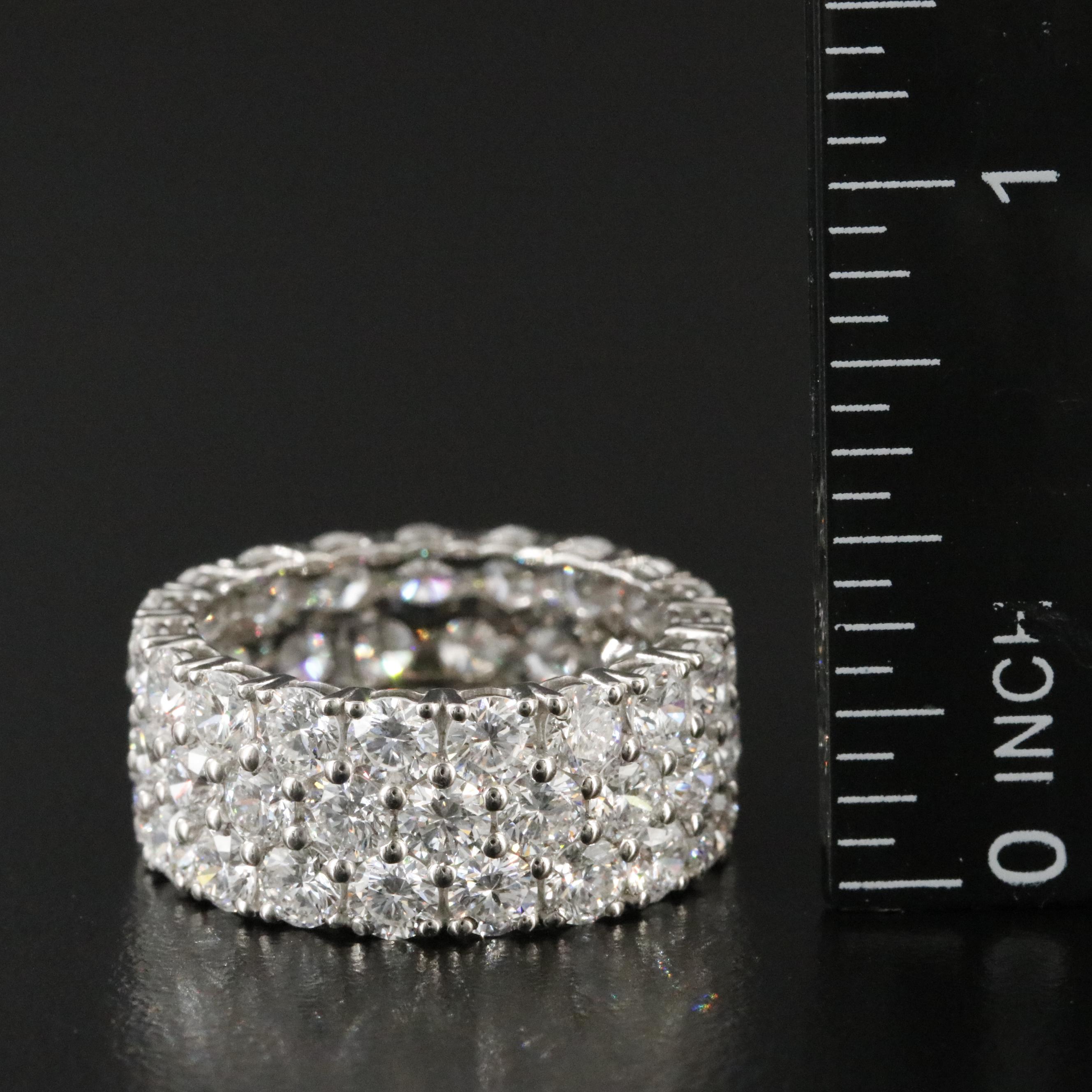 Platinum 7.90 CTW Lab Grown Diamond Eternity Band