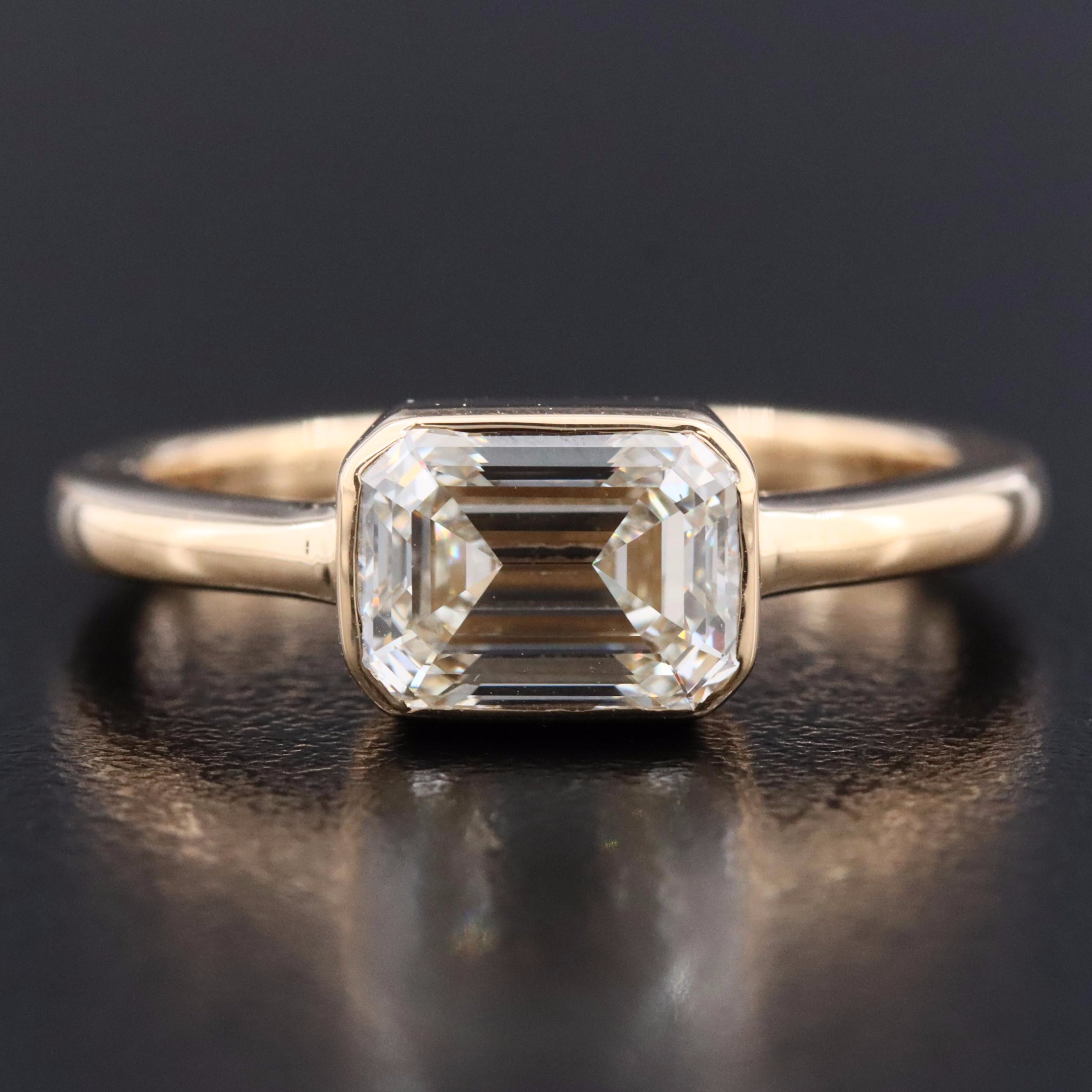 14K 1.50 CT Diamond Solitaire Ring with GIA Report