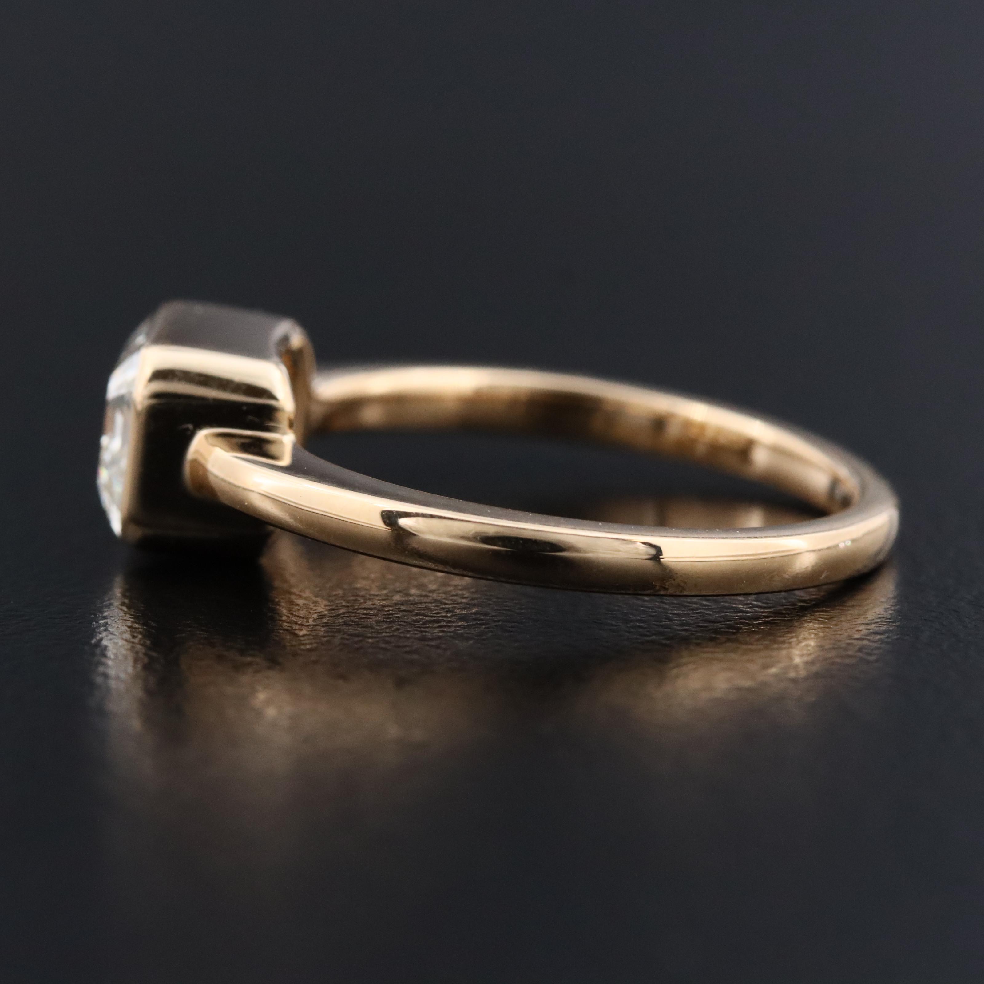 14K 1.50 CT Diamond Solitaire Ring with GIA Report