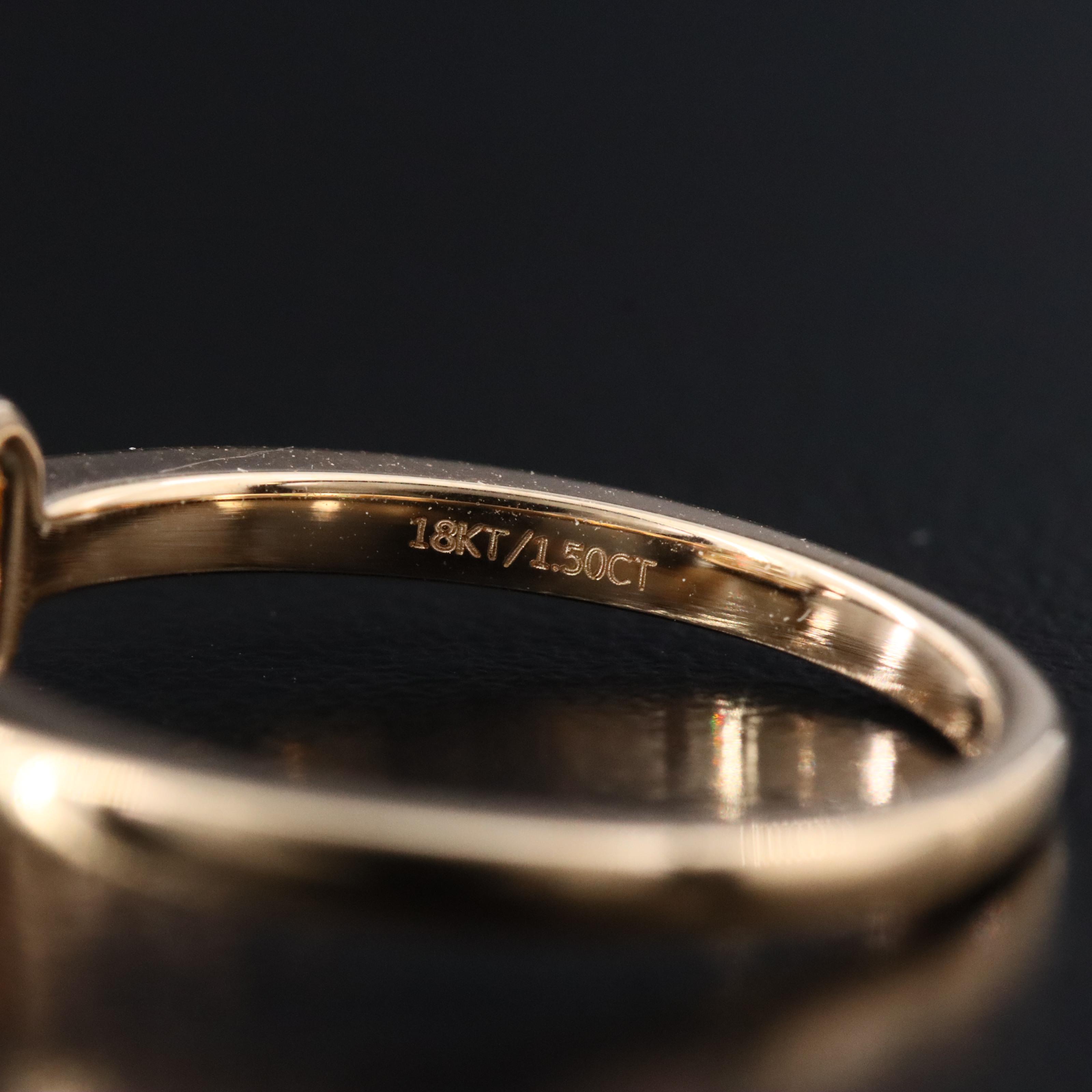 14K 1.50 CT Diamond Solitaire Ring with GIA Report