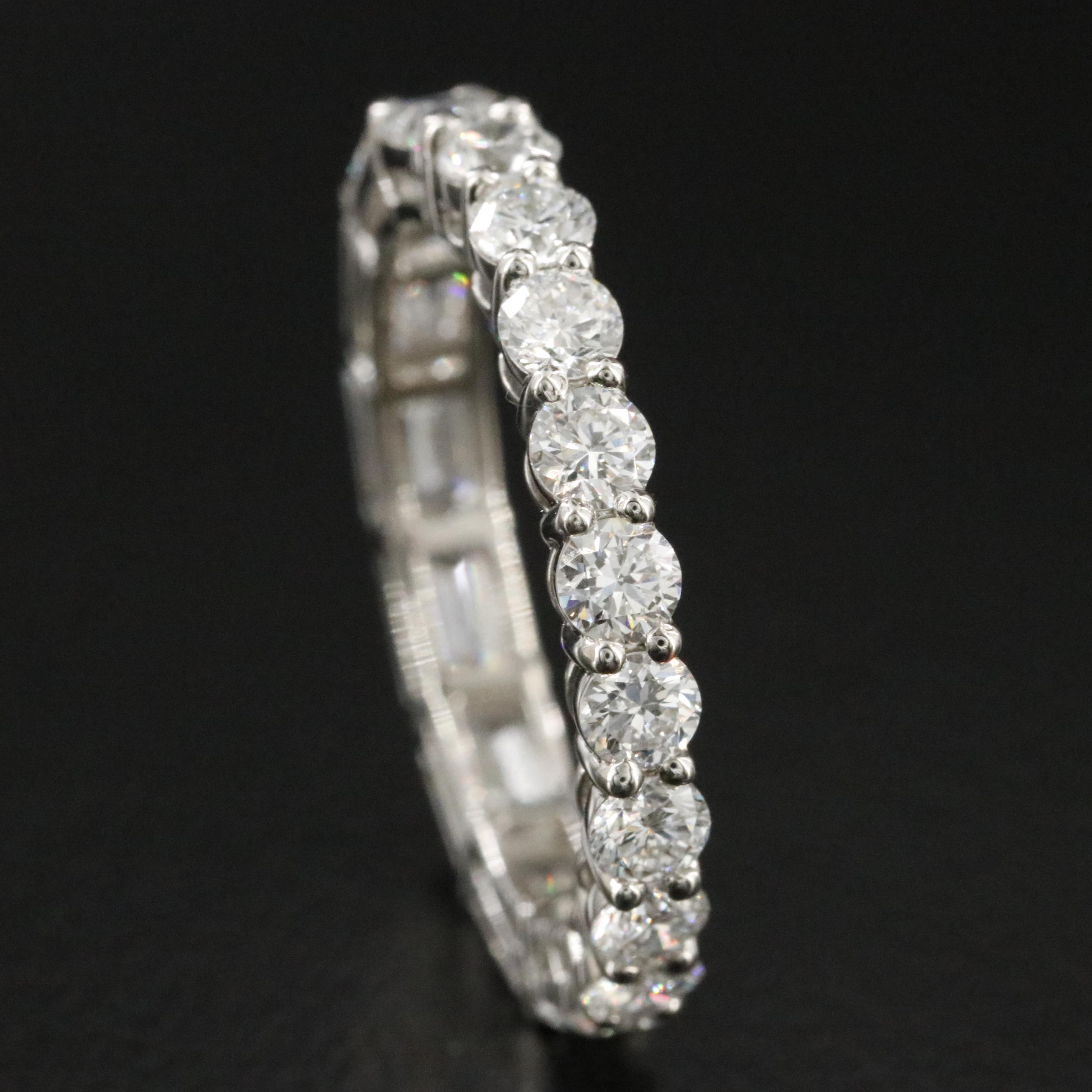 Platinum 3.29 CTW Lab Grown Diamond Eternity Band