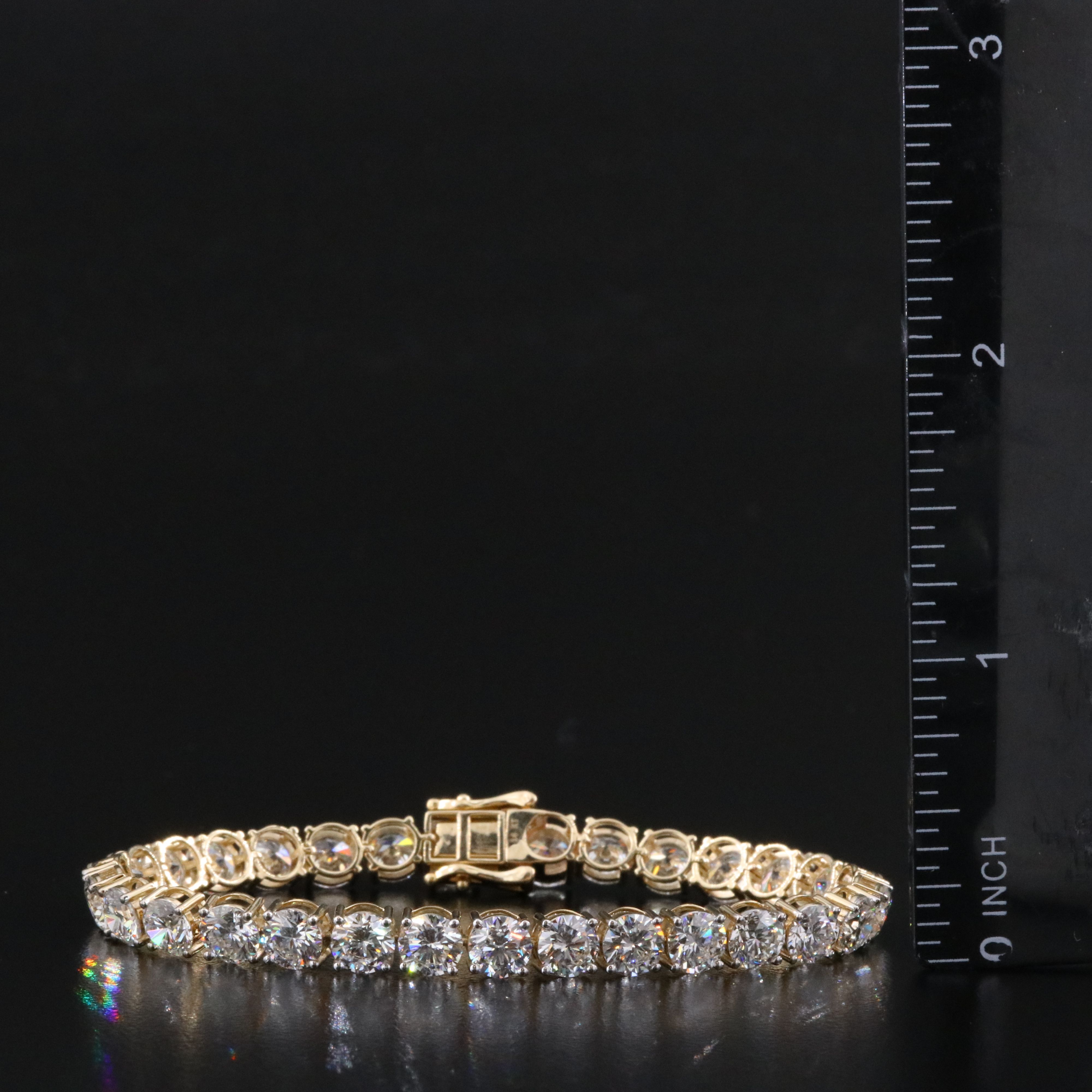 14K 18.26 CTW Lab Grown Diamond Line Bracelet