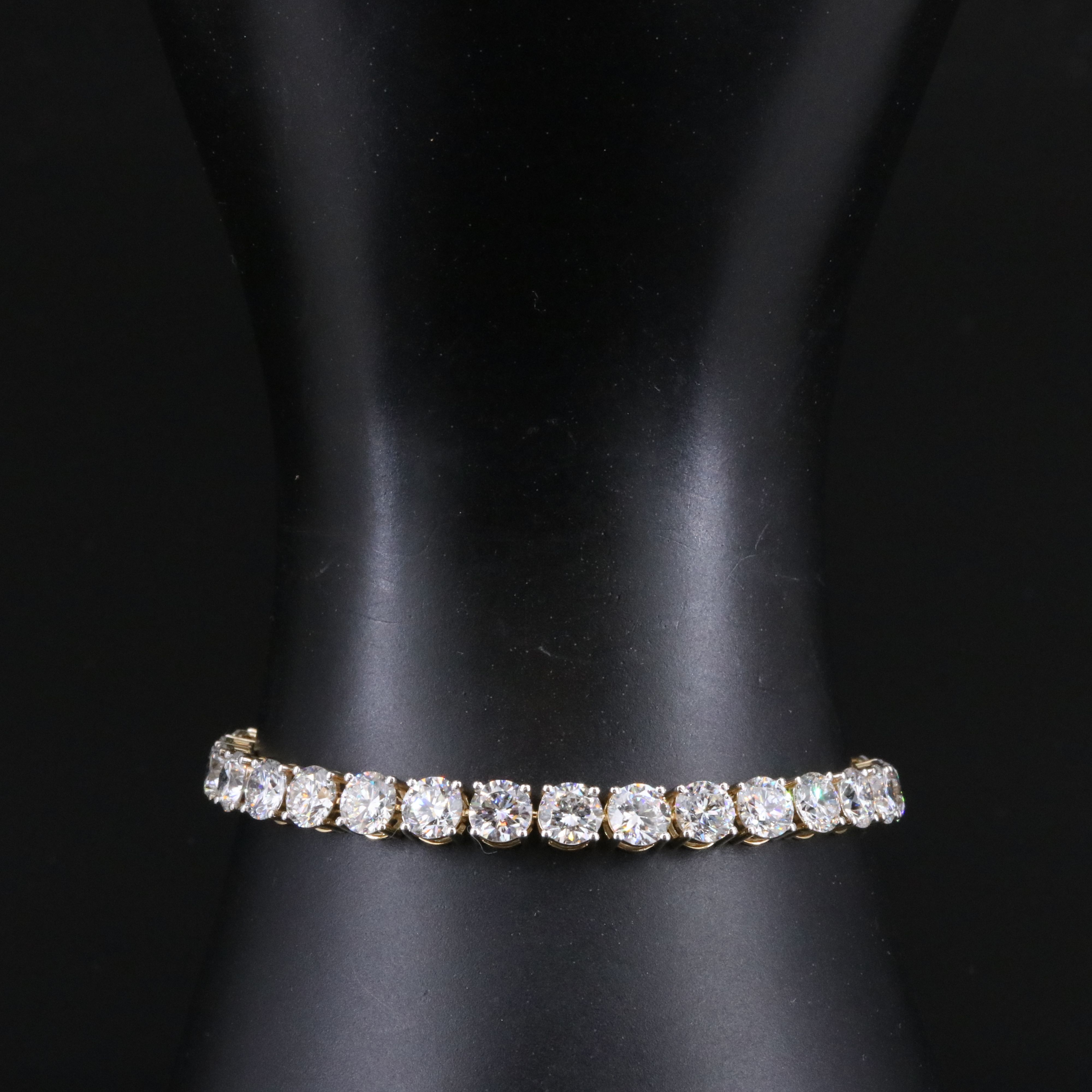 14K 18.26 CTW Lab Grown Diamond Line Bracelet