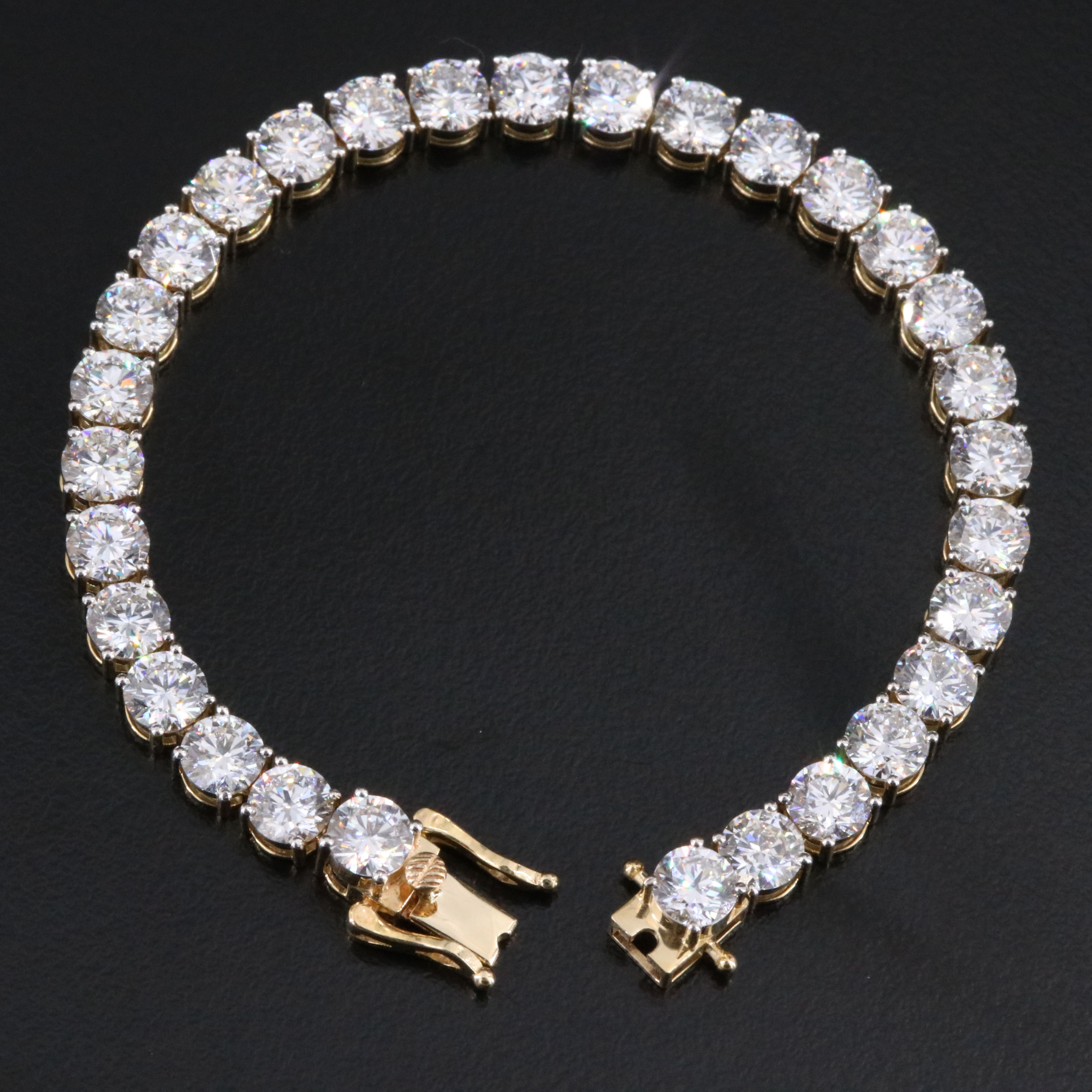 14K 18.26 CTW Lab Grown Diamond Line Bracelet